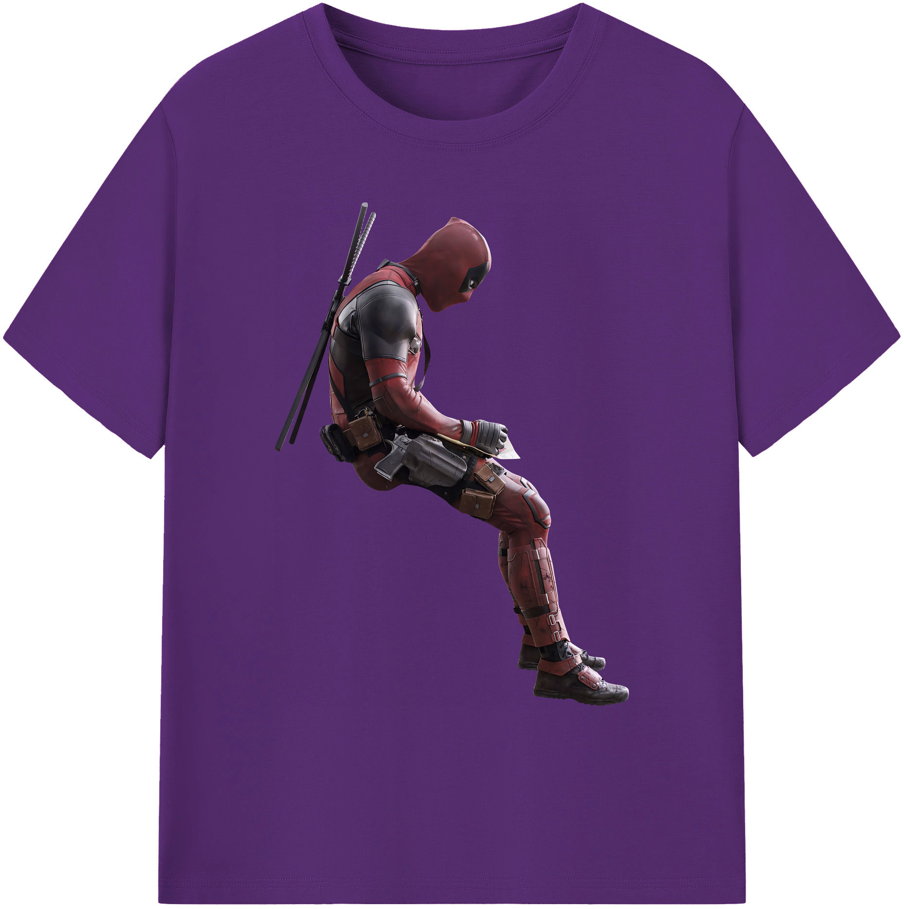 （画像用） Deadpool デッドプール 綿100％ メンズ半袖Tシャツ｜肌触りやわらか＆通気性