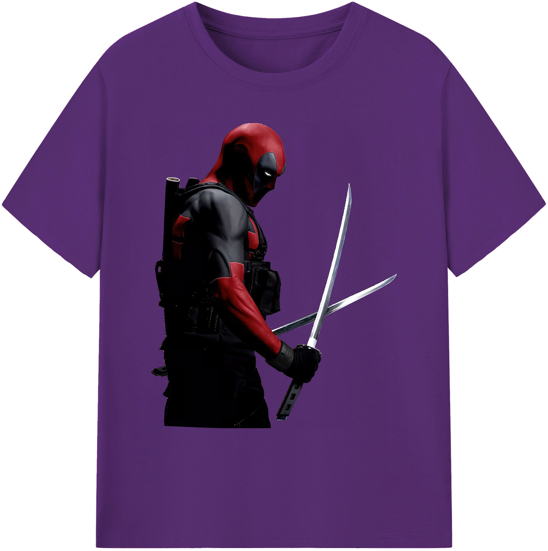 （画像用） Deadpool デッドプール 綿100％ メンズ半袖Tシャツ｜肌触りやわらか＆通気性