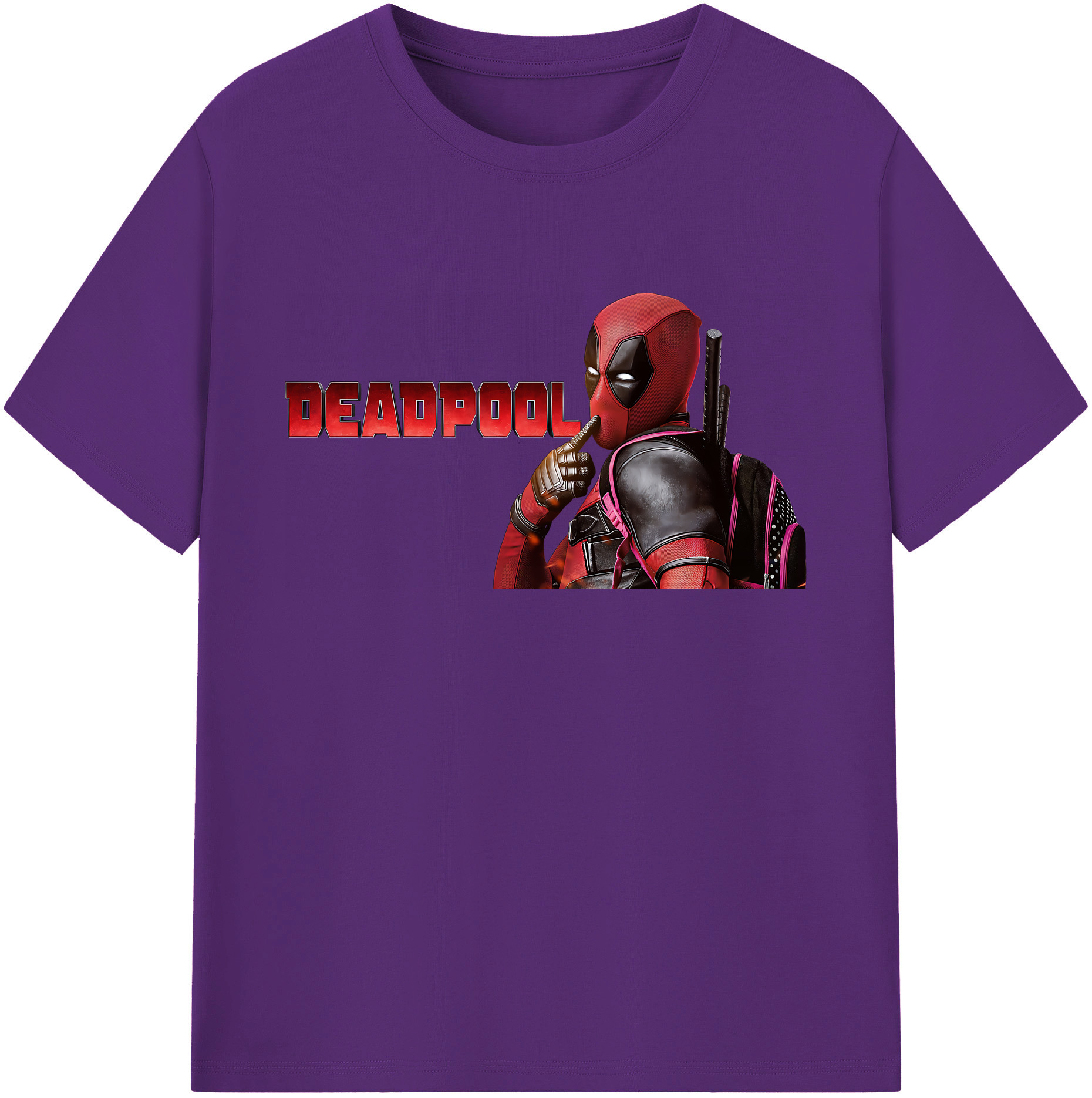 （画像用） Deadpool デッドプール 綿100％ メンズ半袖Tシャツ｜肌触りやわらか＆通気性