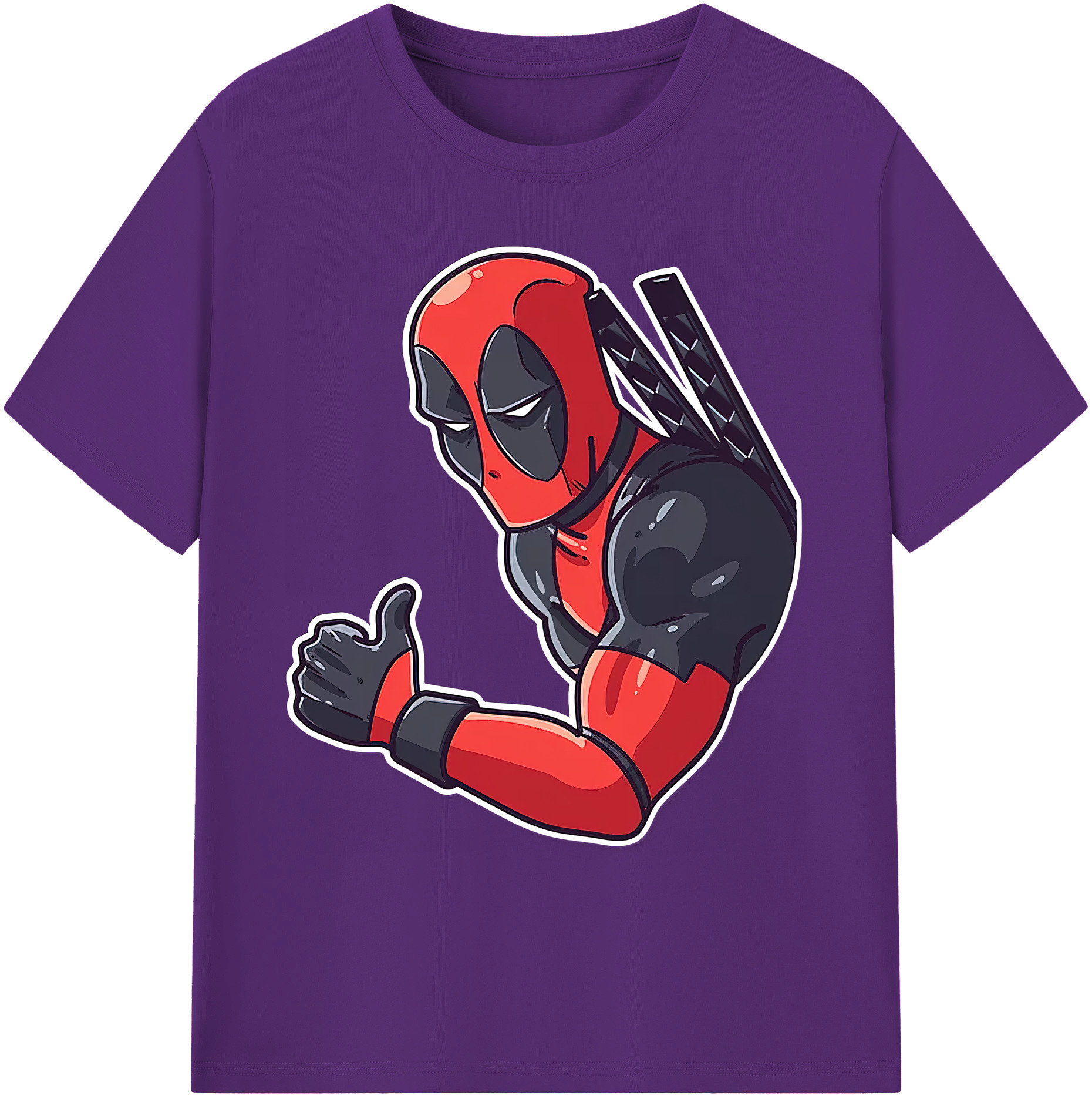 （画像用） Deadpool デッドプール 綿100％ メンズ半袖Tシャツ｜肌触りやわらか＆通気性
