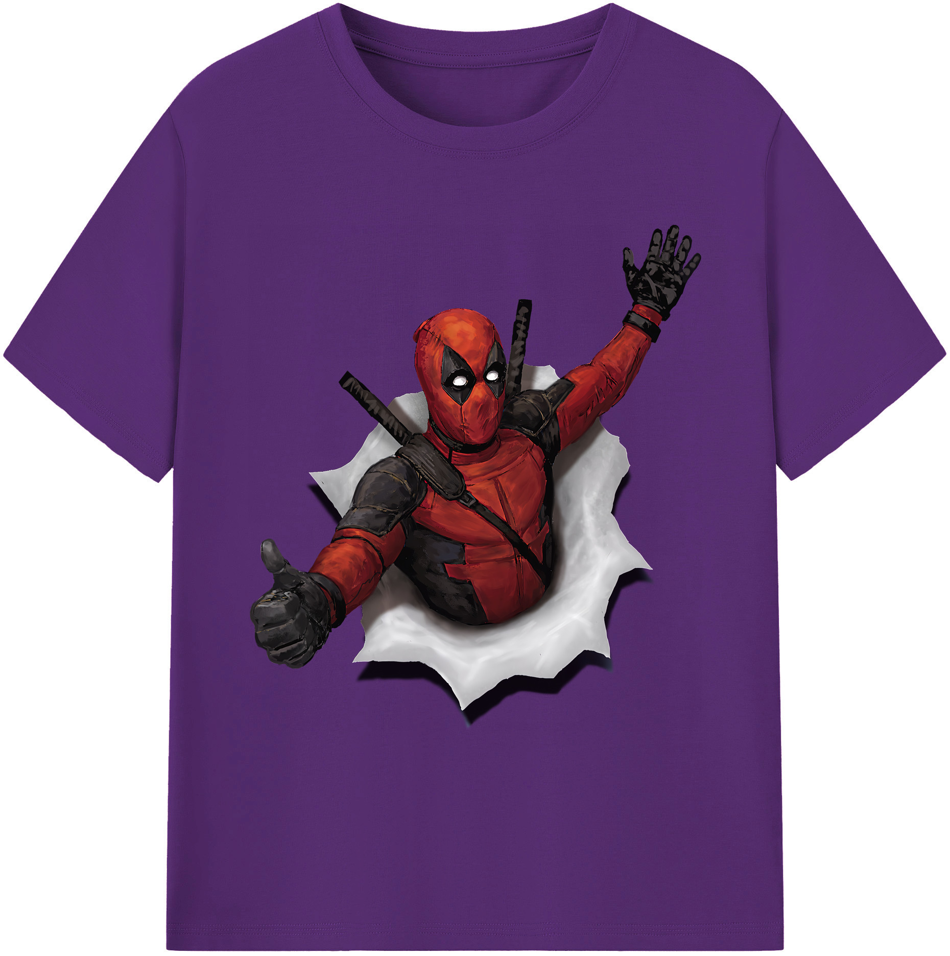 （画像用） Deadpool デッドプール 綿100％ メンズ半袖Tシャツ｜肌触りやわらか＆通気性