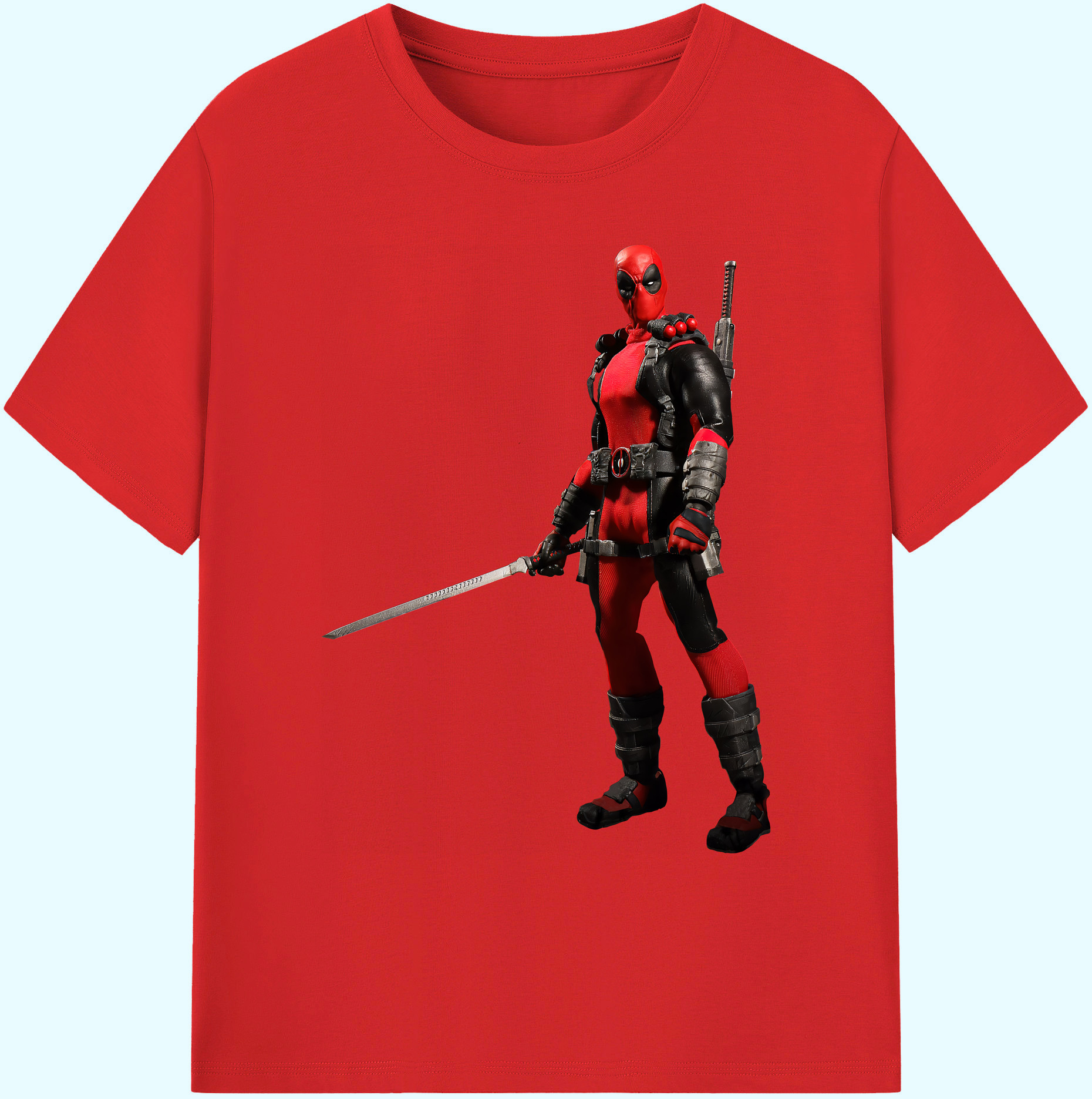 （画像用） Deadpool デッドプール 綿100％ メンズ半袖Tシャツ｜肌触りやわらか＆通気性