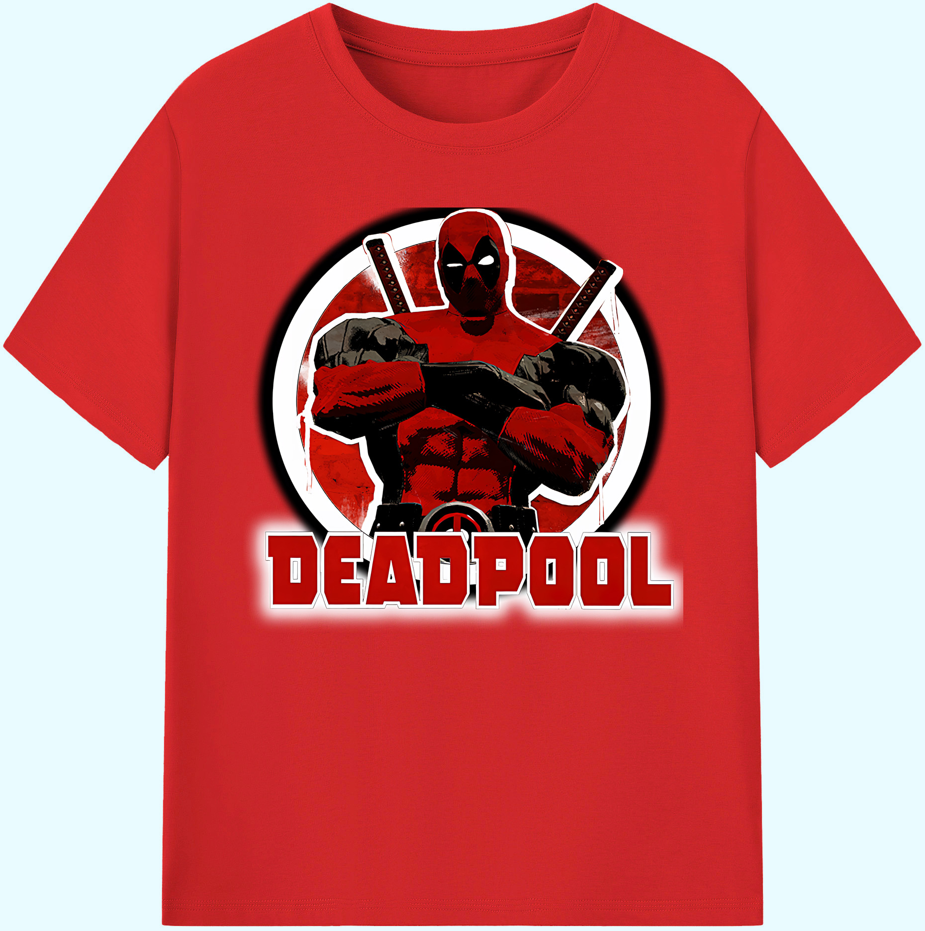（画像用） Deadpool デッドプール 綿100％ メンズ半袖Tシャツ｜肌触りやわらか＆通気性