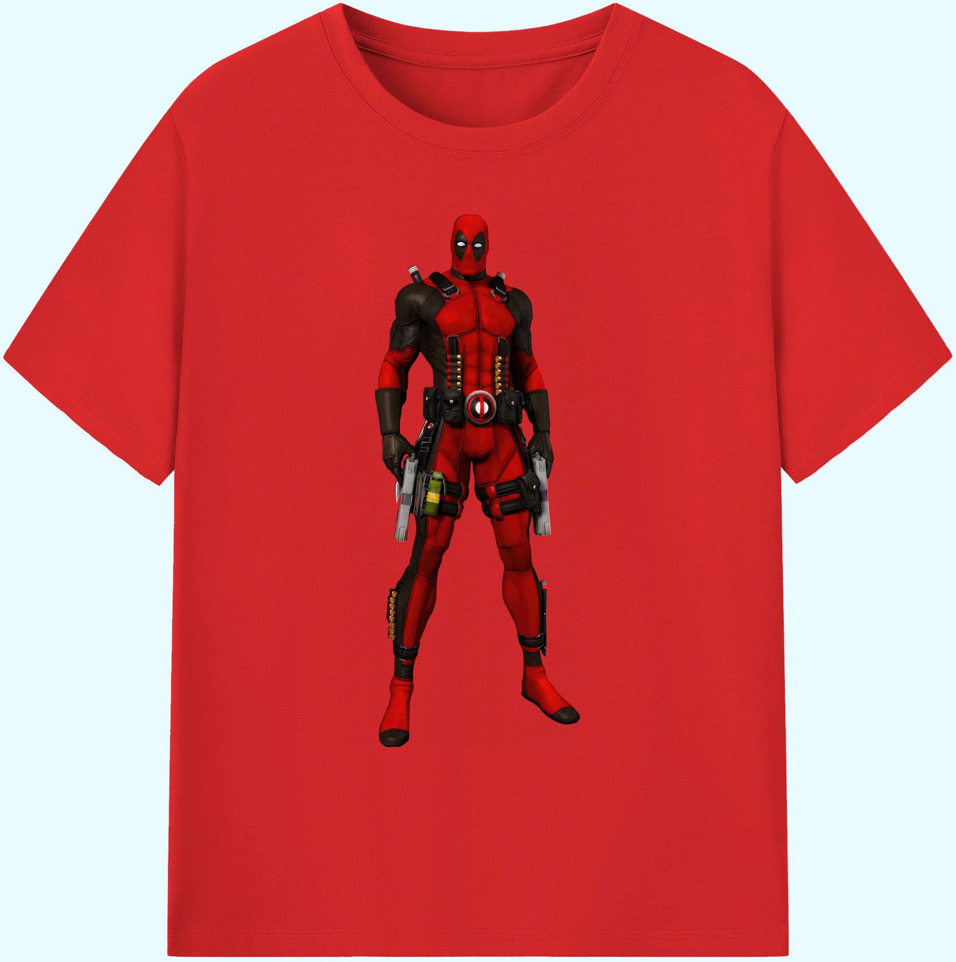 （画像用） Deadpool デッドプール 綿100％ メンズ半袖Tシャツ｜肌触りやわらか＆通気性