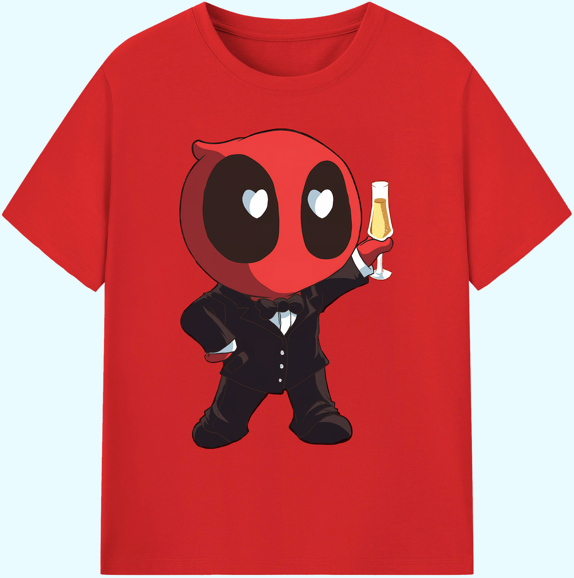 （画像用） Deadpool デッドプール 綿100％ メンズ半袖Tシャツ｜肌触りやわらか＆通気性