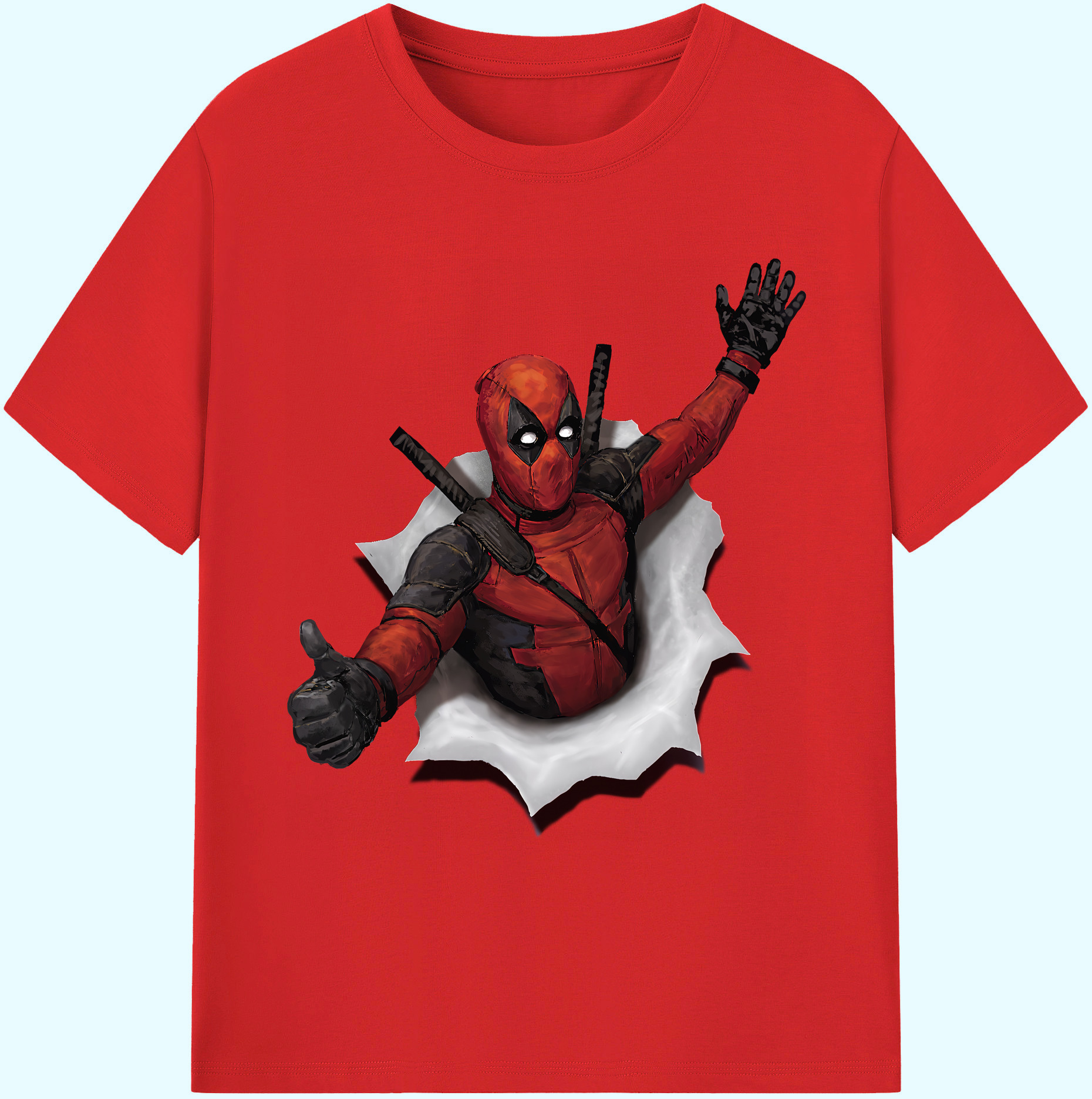 （画像用） Deadpool デッドプール 綿100％ メンズ半袖Tシャツ｜肌触りやわらか＆通気性