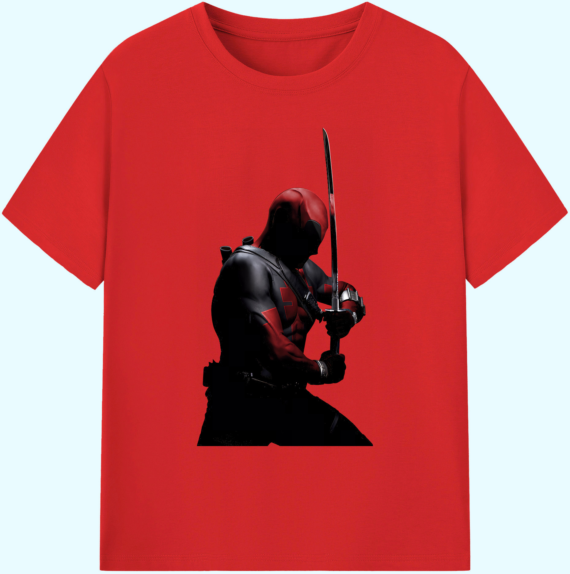 （画像用） Deadpool デッドプール 綿100％ メンズ半袖Tシャツ｜肌触りやわらか＆通気性