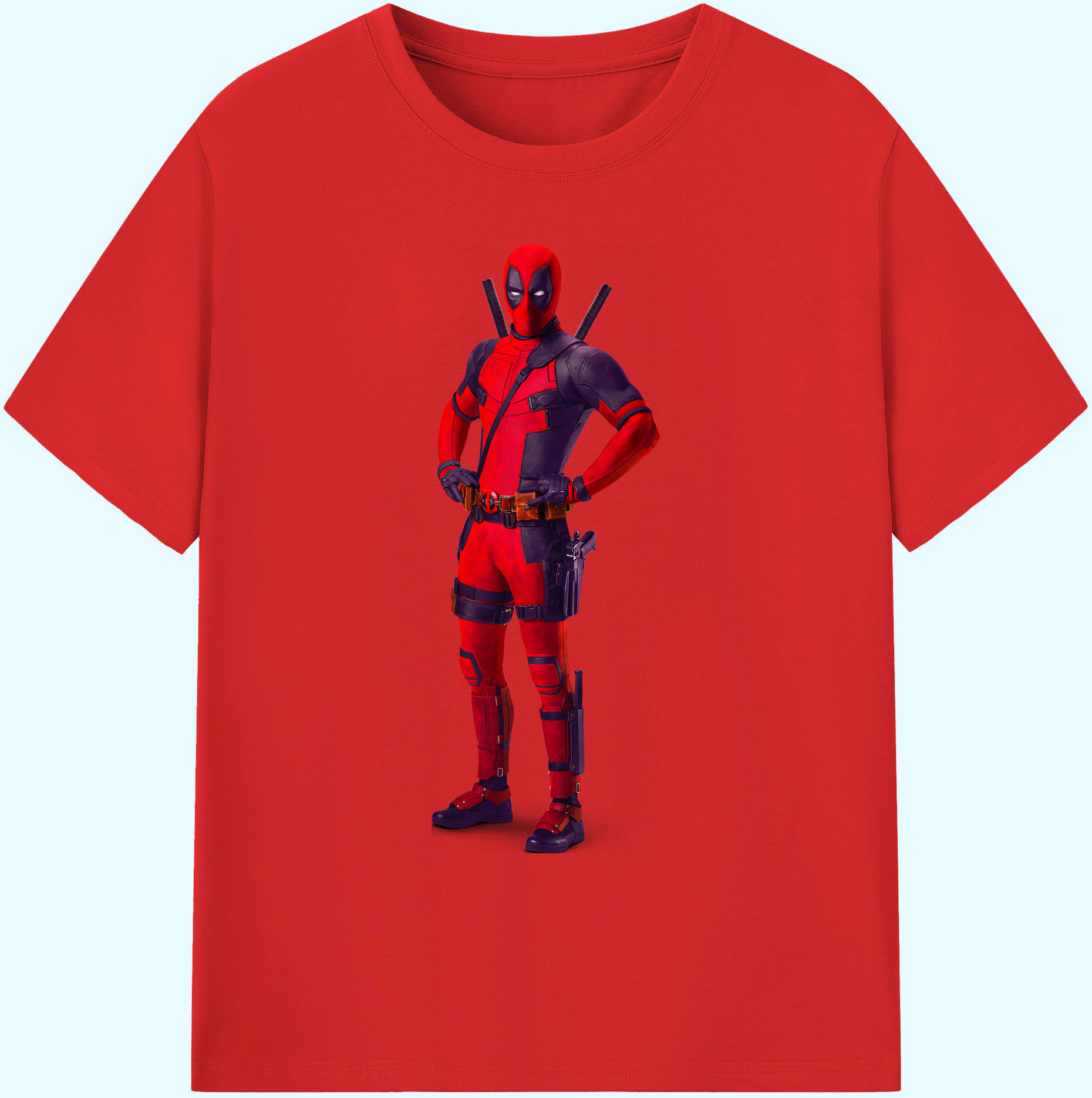 （画像用） Deadpool デッドプール 綿100％ メンズ半袖Tシャツ｜肌触りやわらか＆通気性