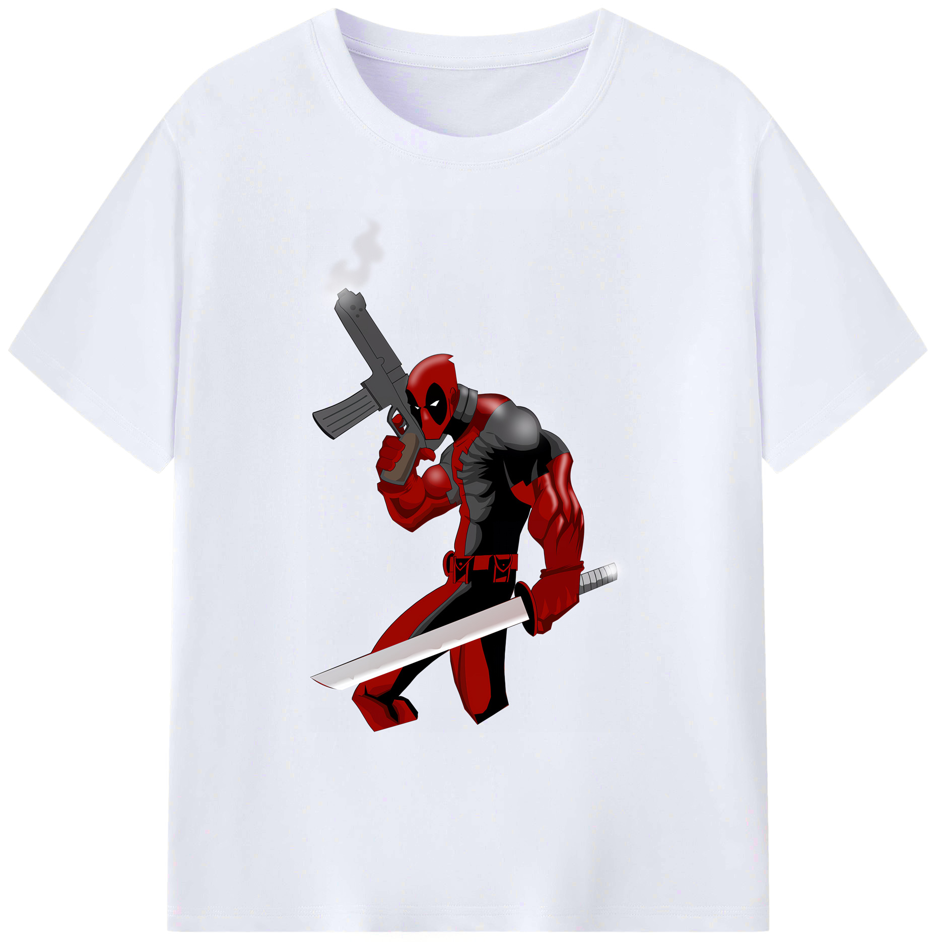 （画像用） Deadpool デッドプール 綿100％ メンズ半袖Tシャツ｜肌触りやわらか＆通気性