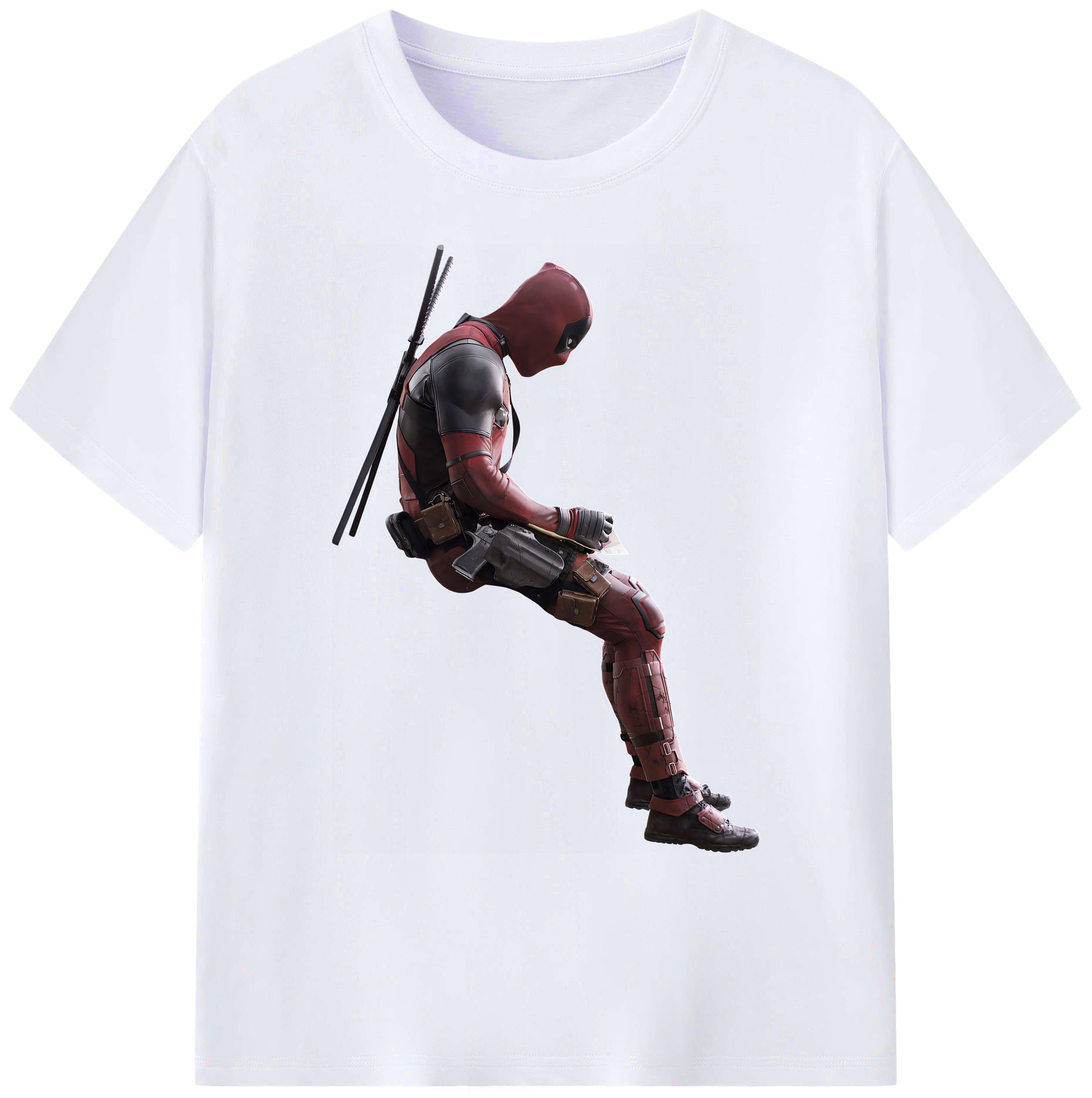（画像用） Deadpool デッドプール 綿100％ メンズ半袖Tシャツ｜肌触りやわらか＆通気性