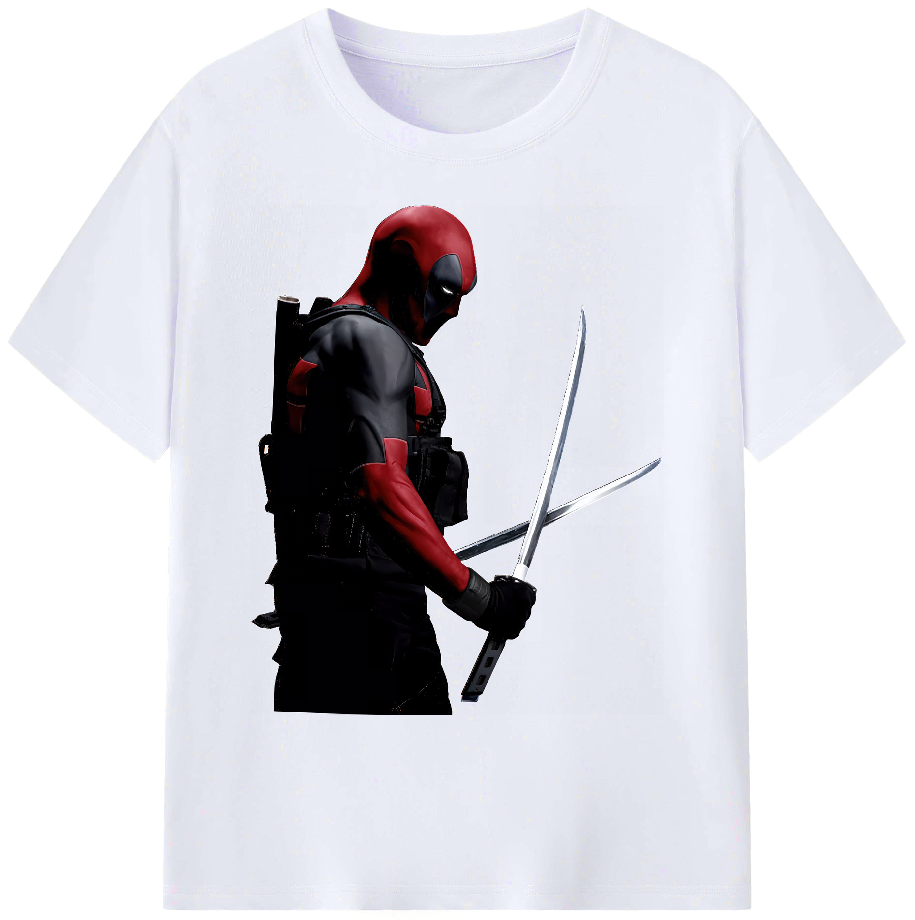 （画像用） Deadpool デッドプール 綿100％ メンズ半袖Tシャツ｜肌触りやわらか＆通気性