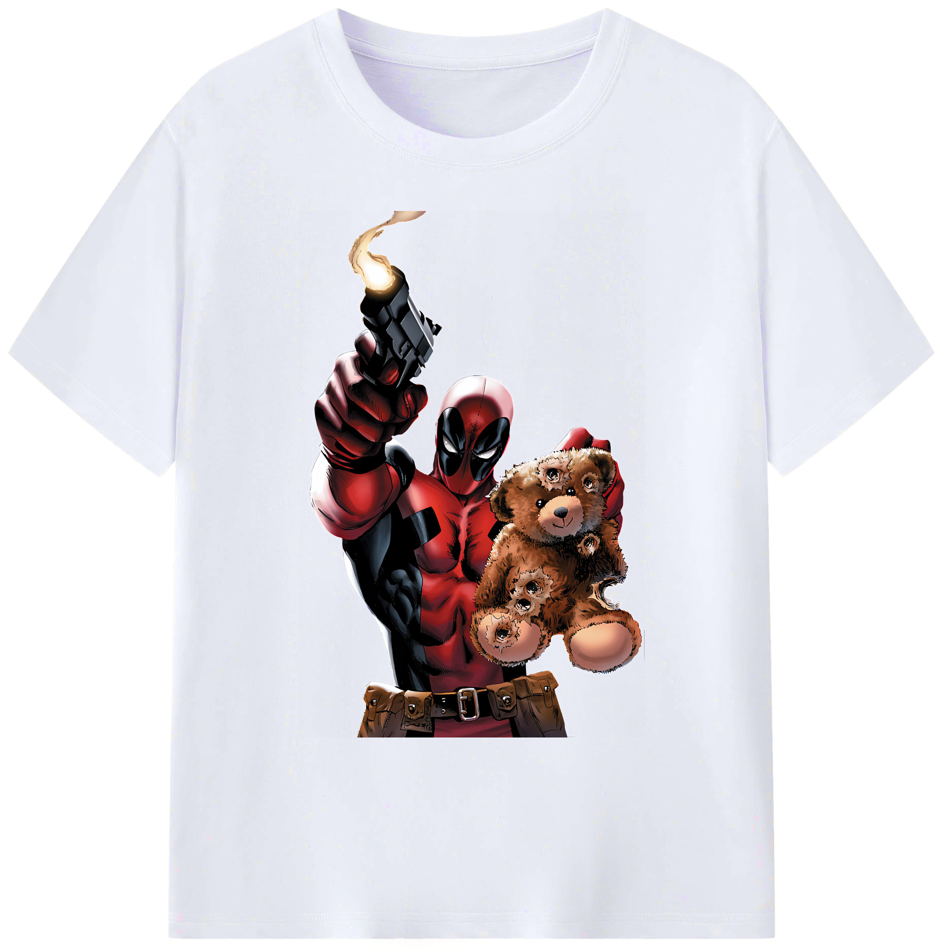 （画像用） Deadpool デッドプール 綿100％ メンズ半袖Tシャツ｜肌触りやわらか＆通気性