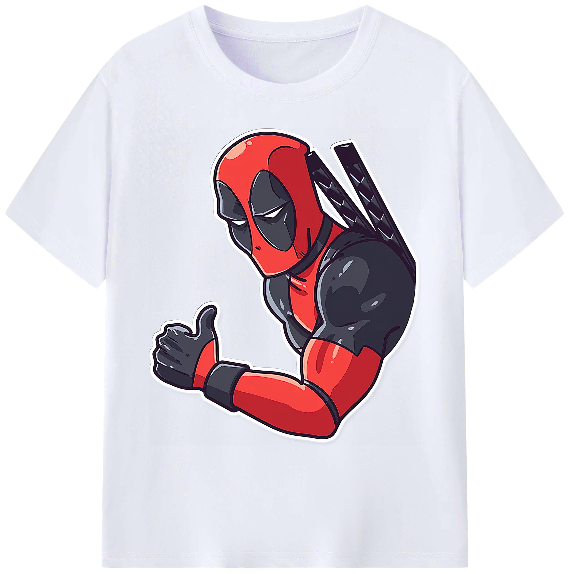 （画像用） Deadpool デッドプール 綿100％ メンズ半袖Tシャツ｜肌触りやわらか＆通気性
