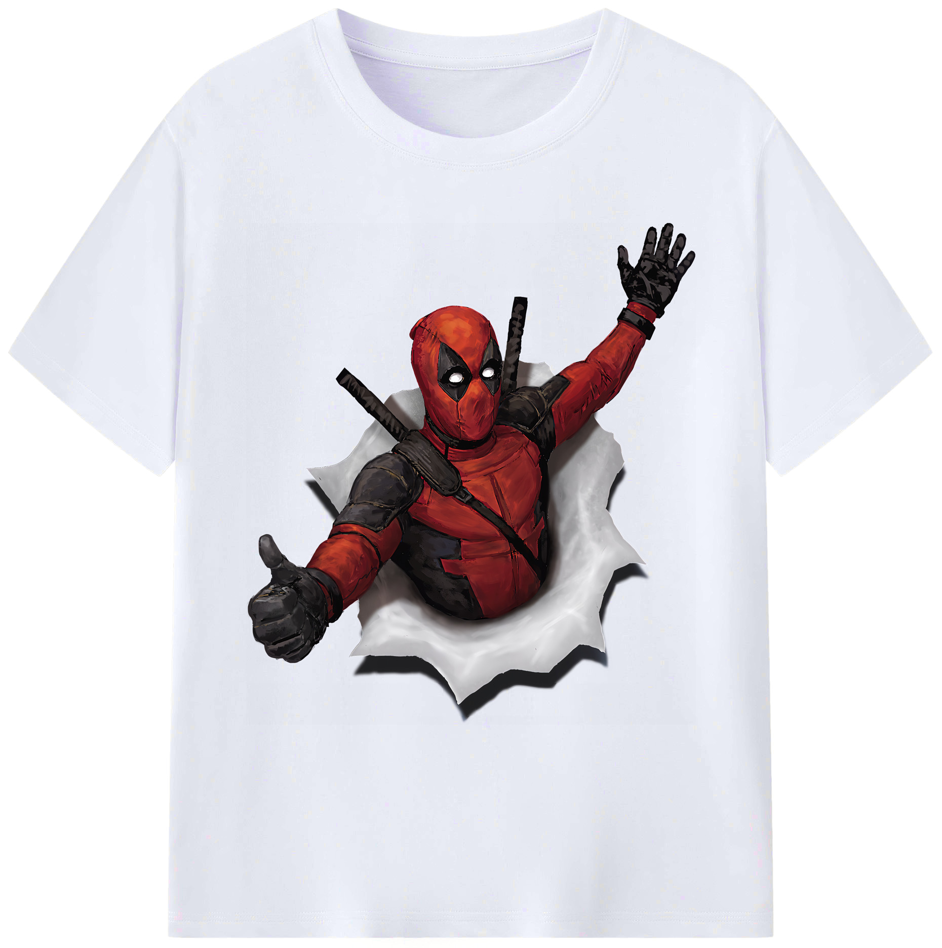 （画像用） Deadpool デッドプール 綿100％ メンズ半袖Tシャツ｜肌触りやわらか＆通気性