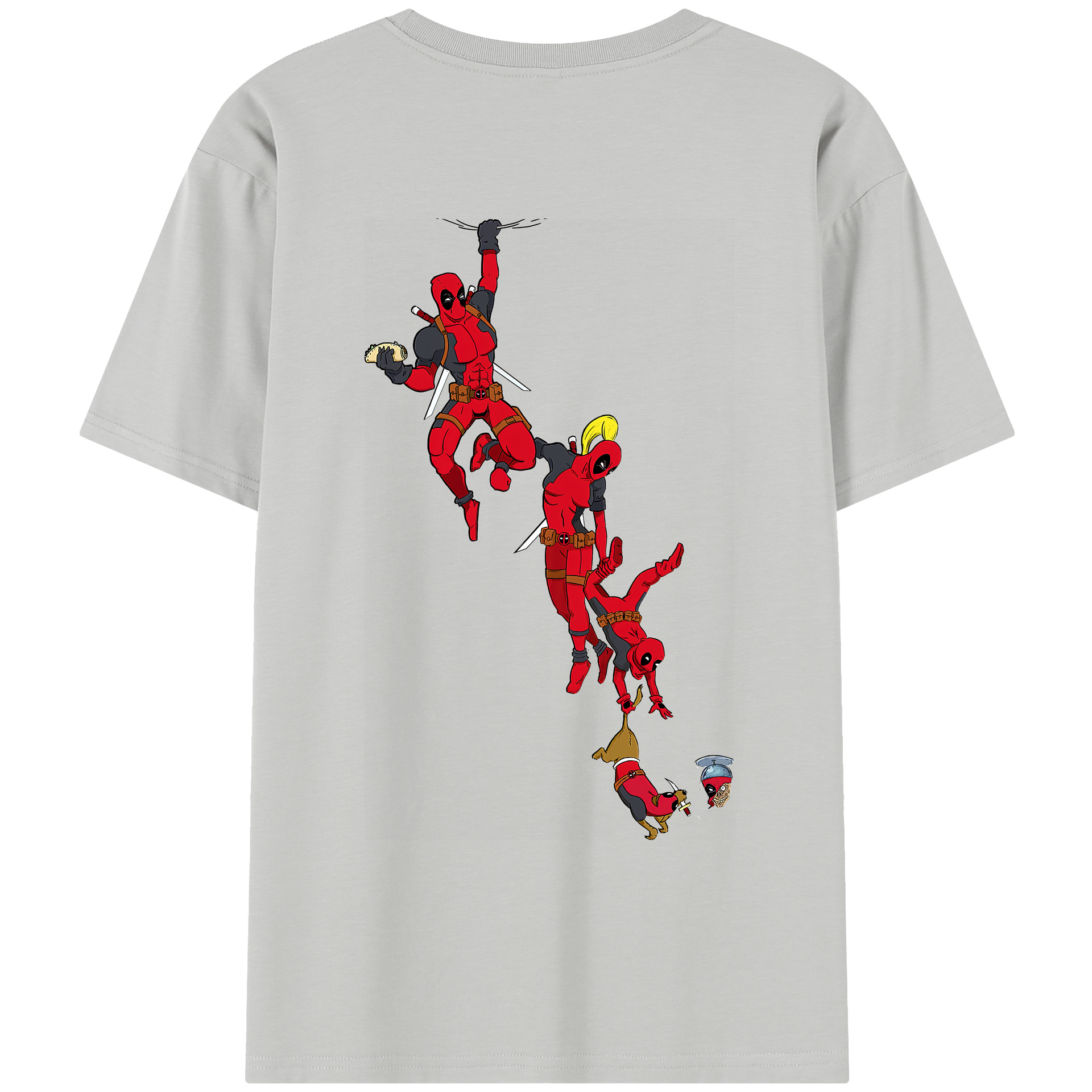 （画像用） Deadpool デッドプール レディース半袖Tシャツ(バックプリント)