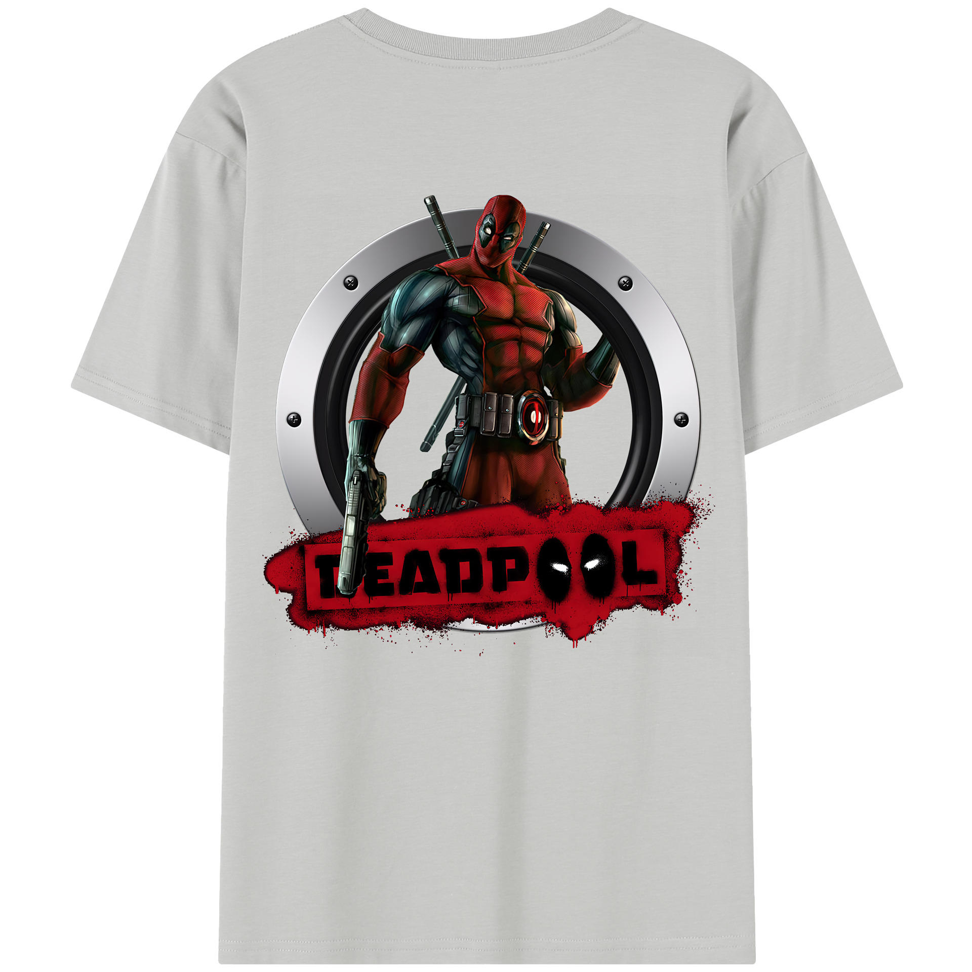 （画像用） Deadpool デッドプール レディース半袖Tシャツ(バックプリント)