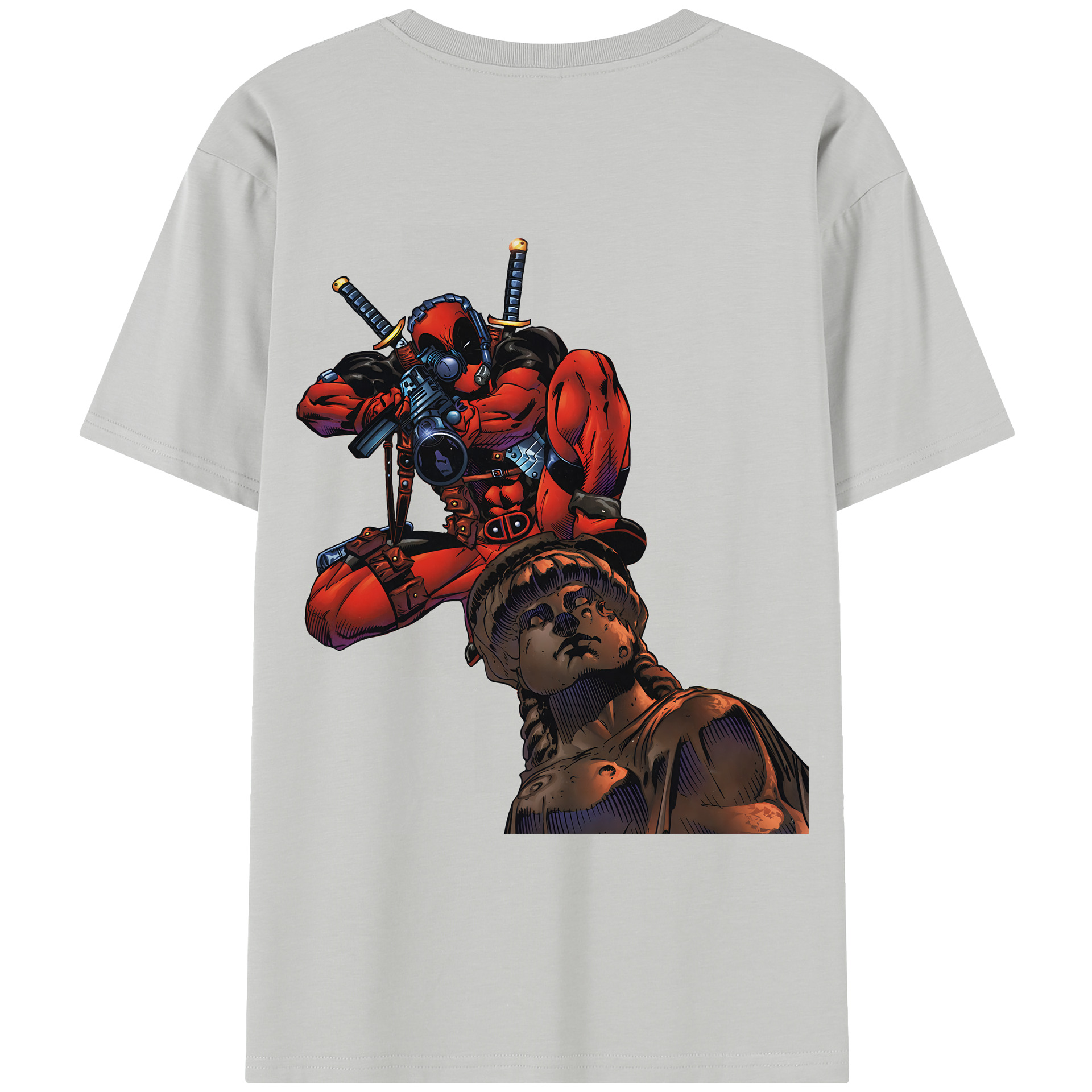 （画像用） Deadpool デッドプール レディース半袖Tシャツ(バックプリント)