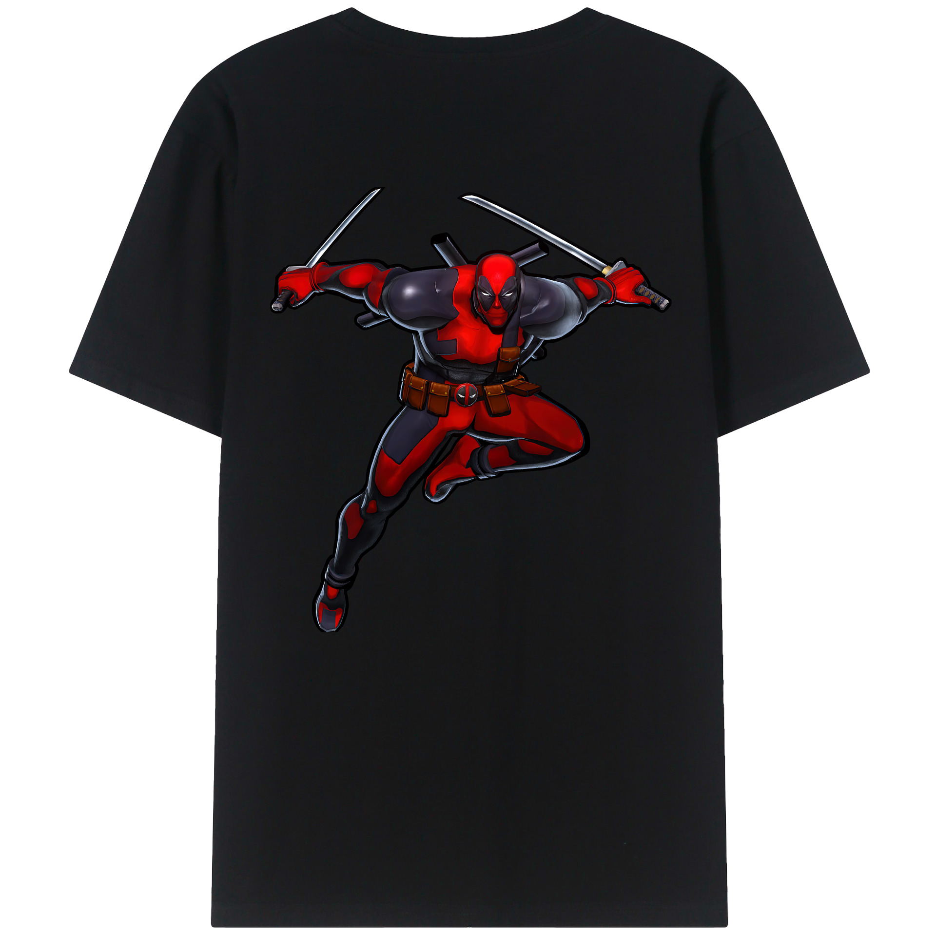（画像用） Deadpool デッドプール レディース半袖Tシャツ(バックプリント)