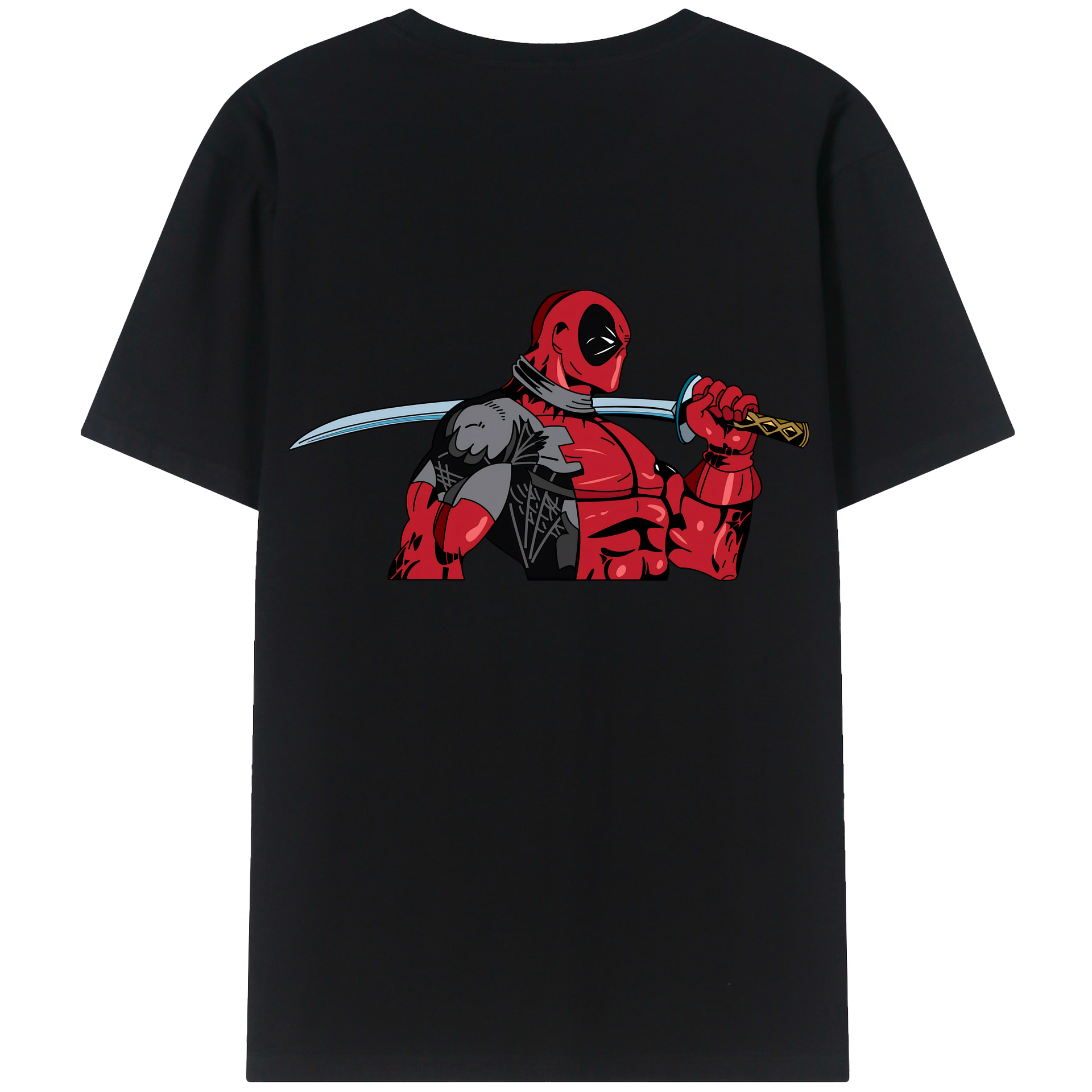 （画像用） Deadpool デッドプール レディース半袖Tシャツ(バックプリント)