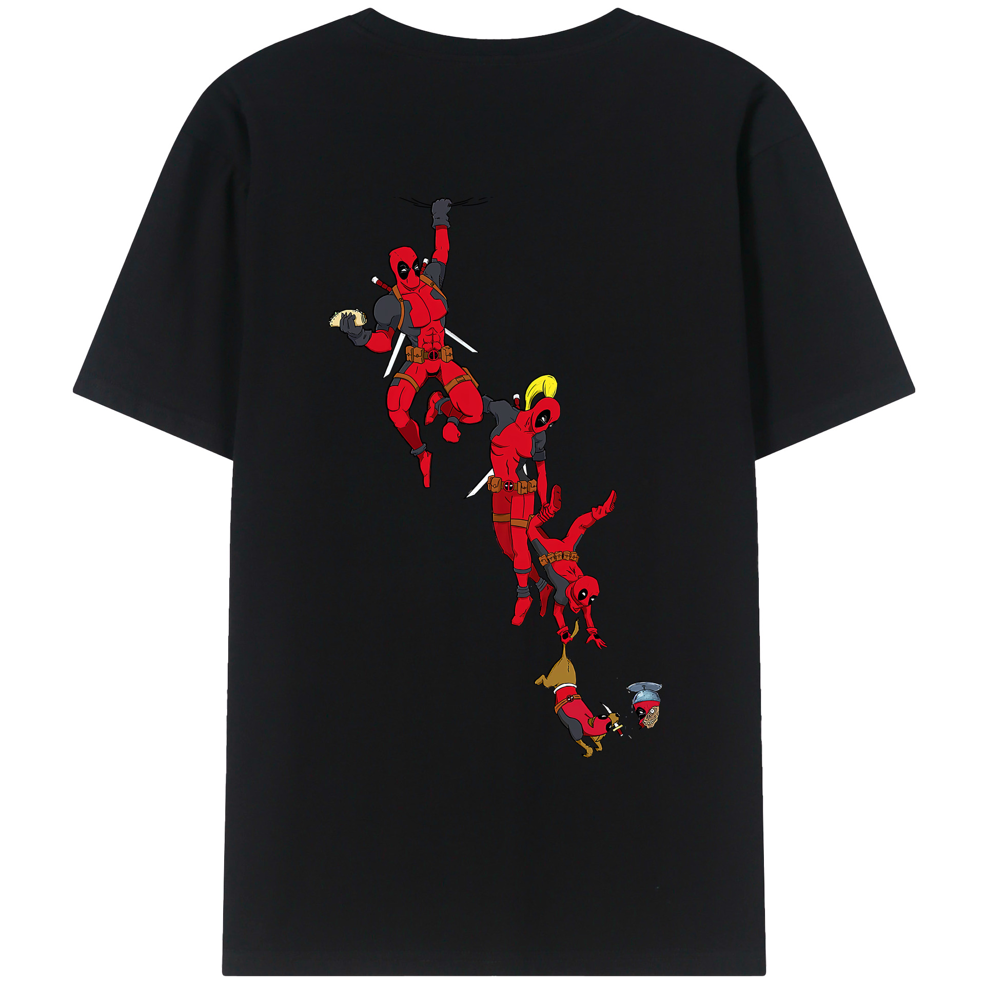 （画像用） Deadpool デッドプール レディース半袖Tシャツ(バックプリント)