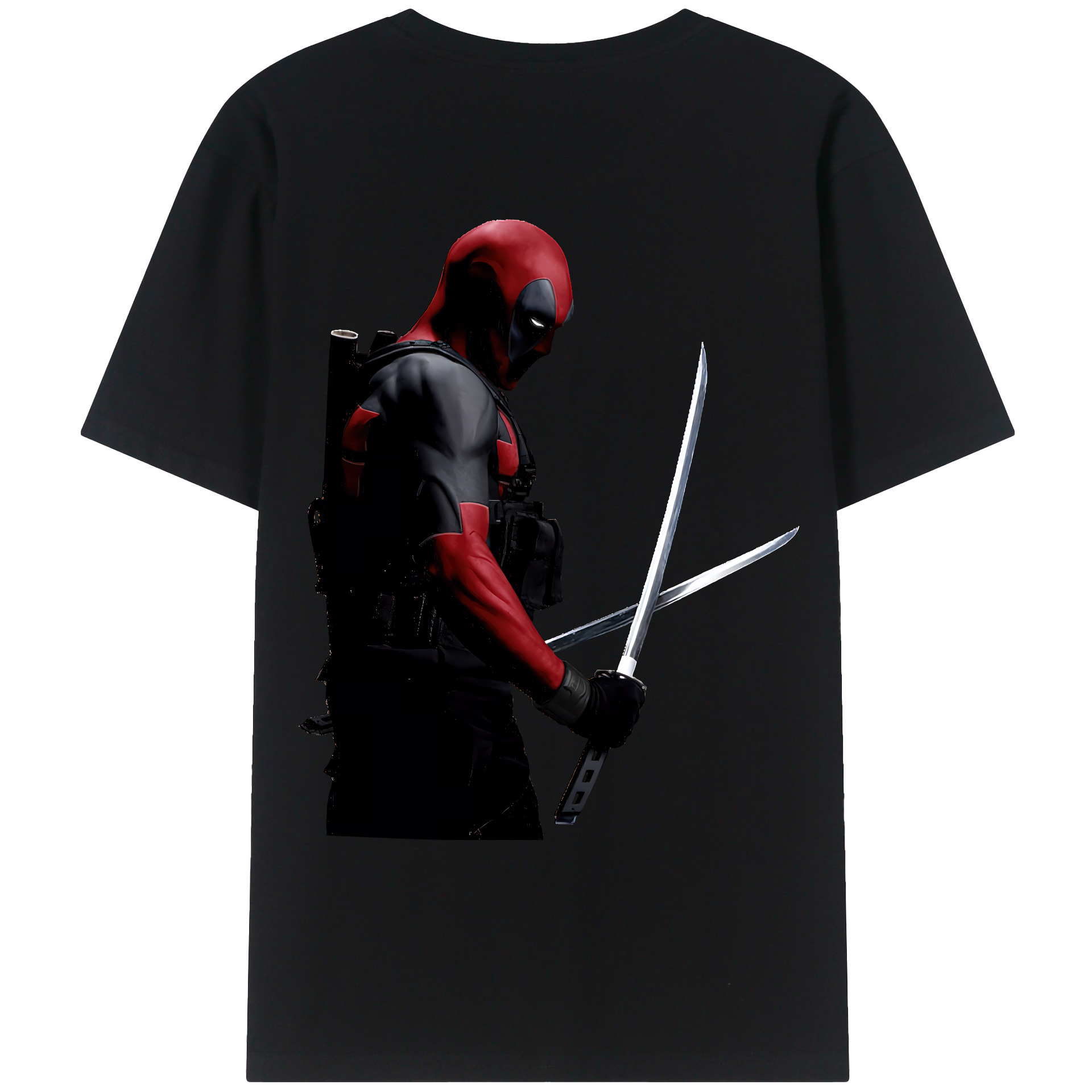 （画像用） Deadpool デッドプール レディース半袖Tシャツ(バックプリント)