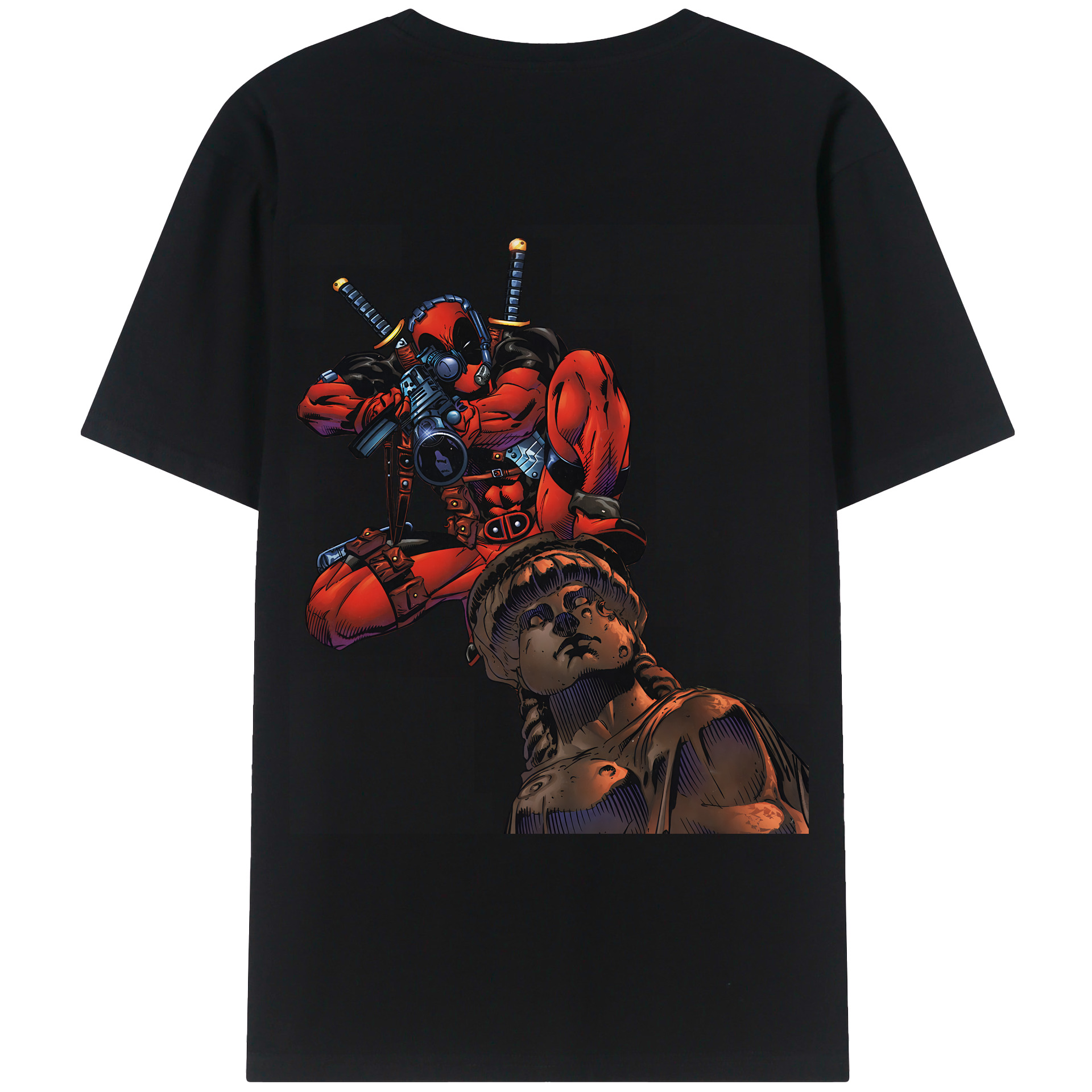 （画像用） Deadpool デッドプール レディース半袖Tシャツ(バックプリント)