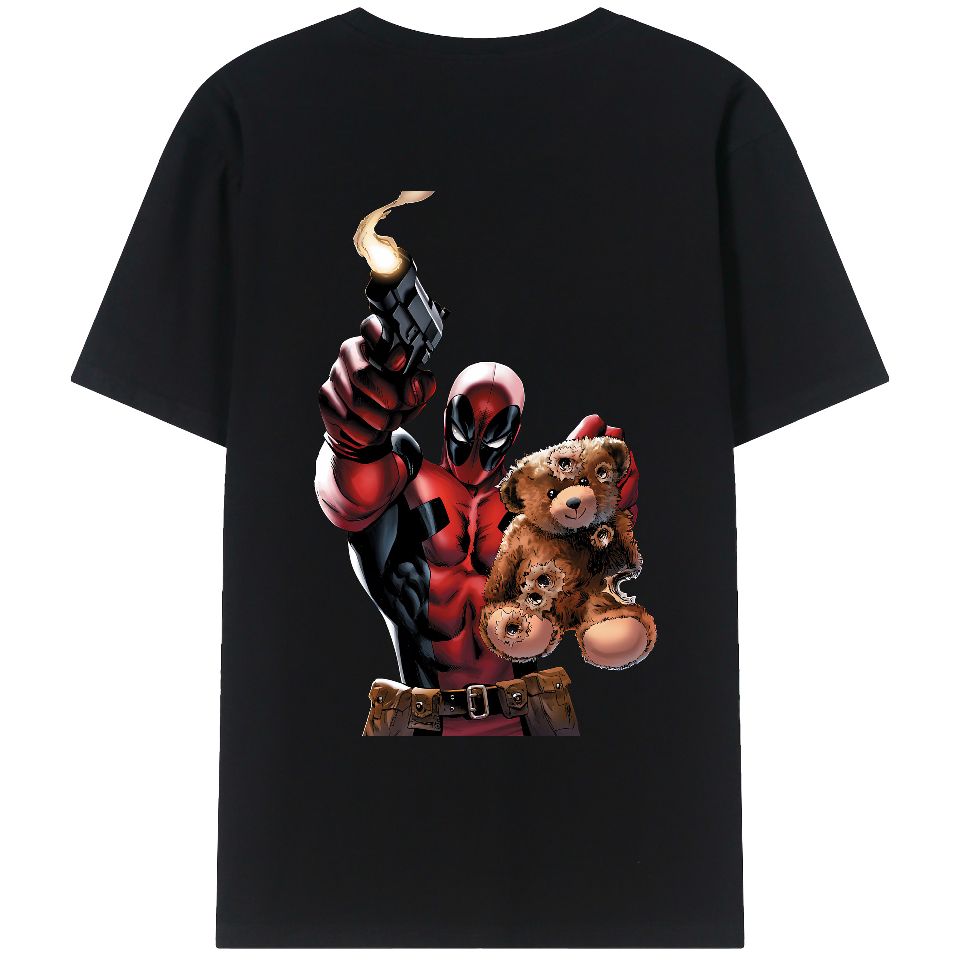 （画像用） Deadpool デッドプール レディース半袖Tシャツ(バックプリント)
