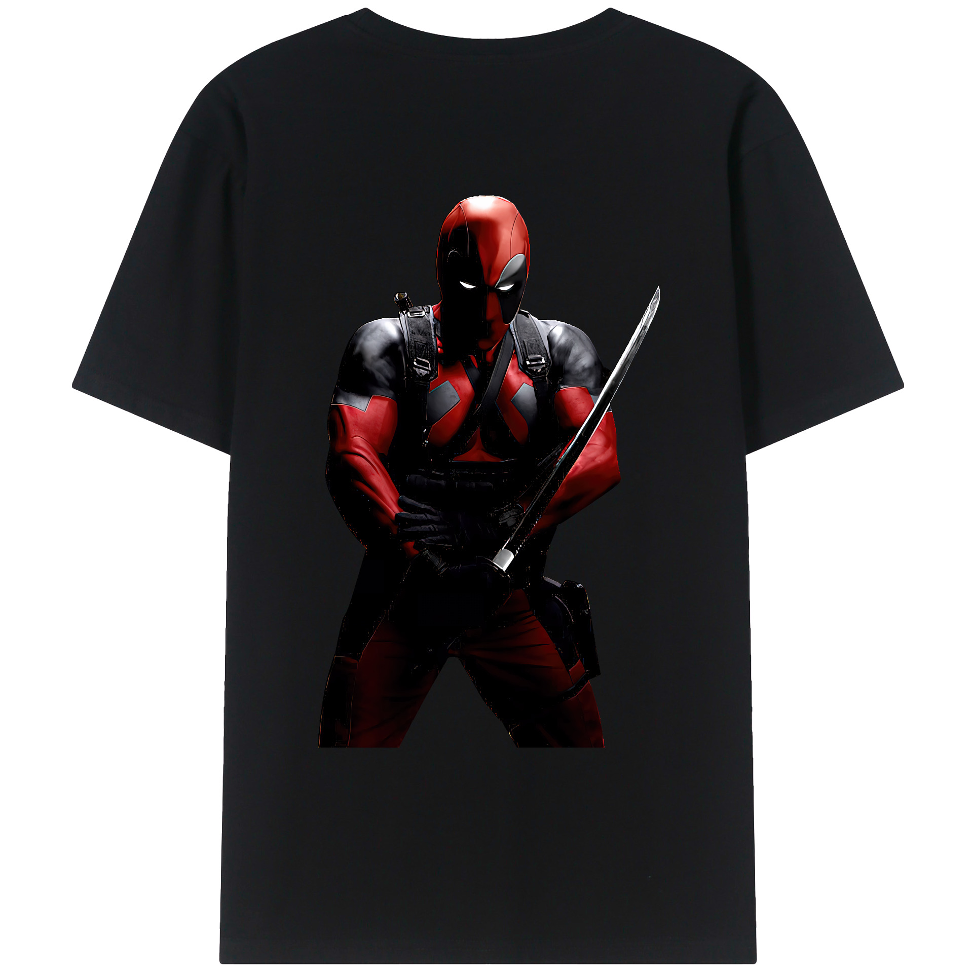 （画像用） Deadpool デッドプール レディース半袖Tシャツ(バックプリント)