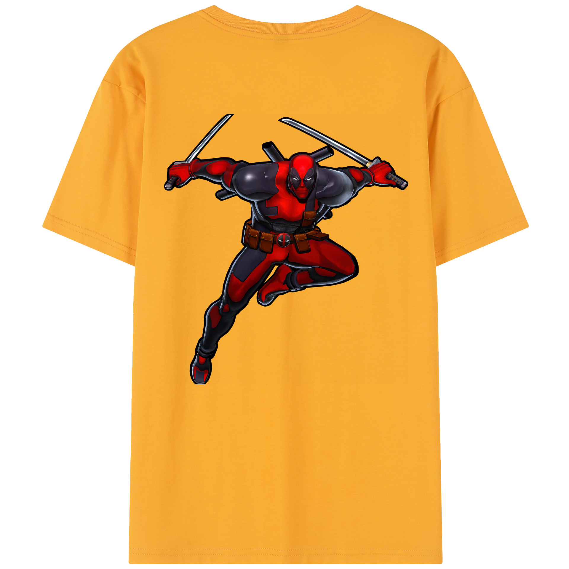 （画像用） Deadpool デッドプール レディース半袖Tシャツ(バックプリント)
