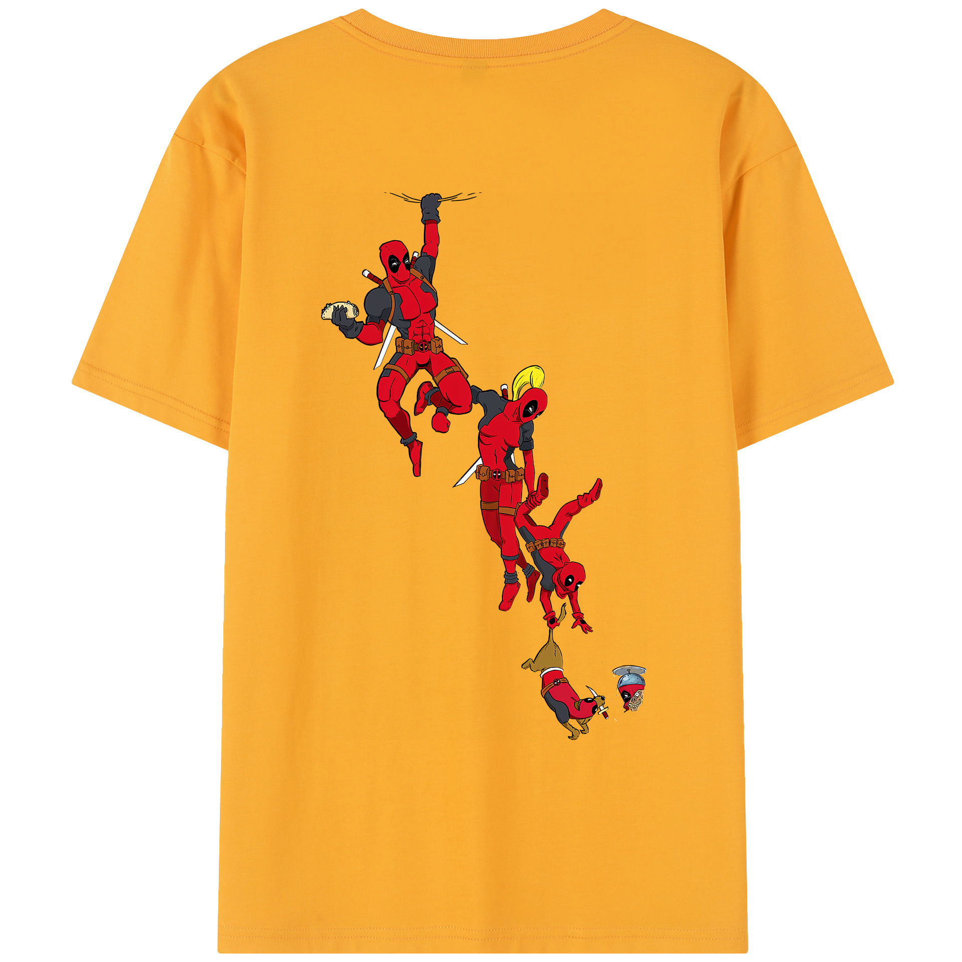 （画像用） Deadpool デッドプール レディース半袖Tシャツ(バックプリント)