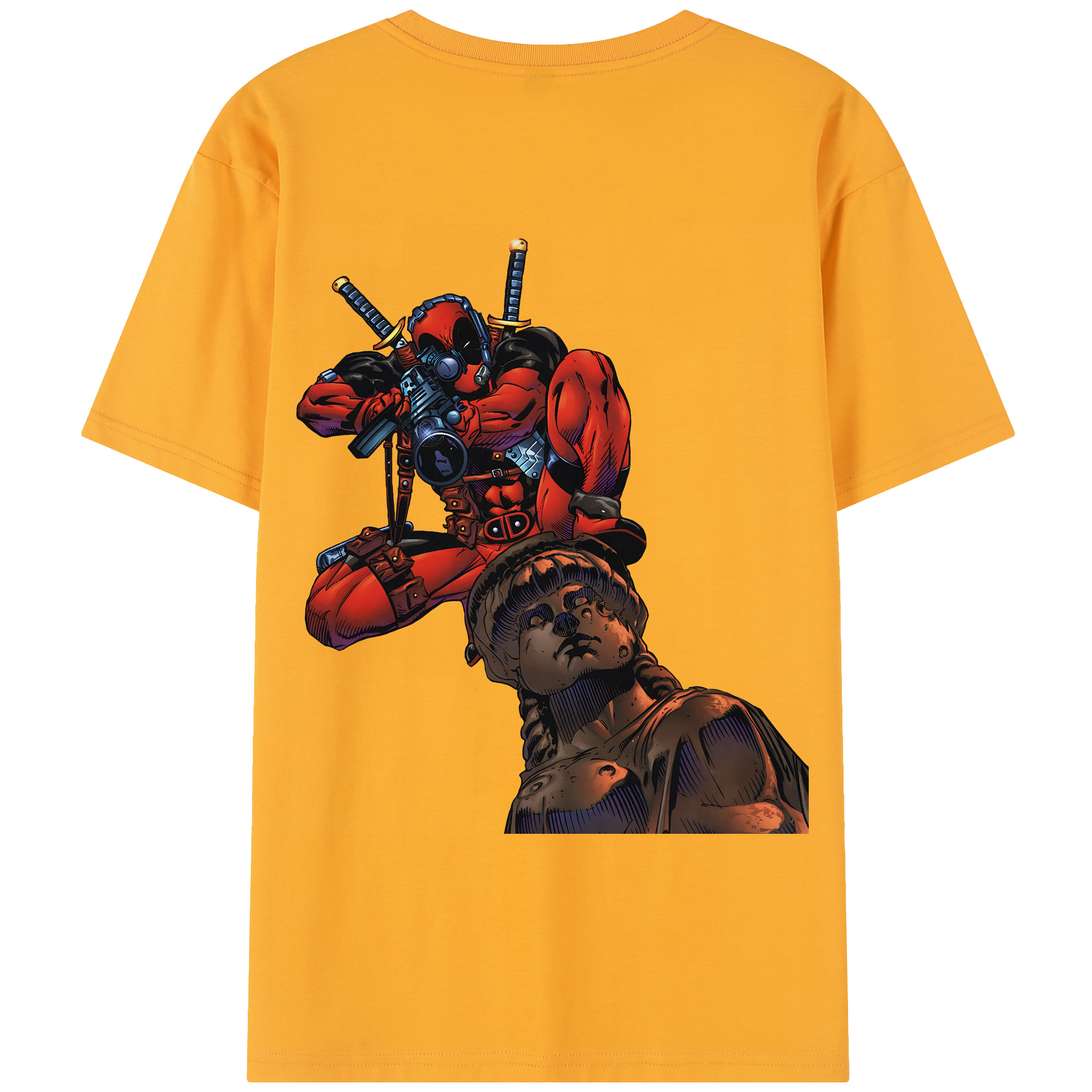 （画像用） Deadpool デッドプール レディース半袖Tシャツ(バックプリント)