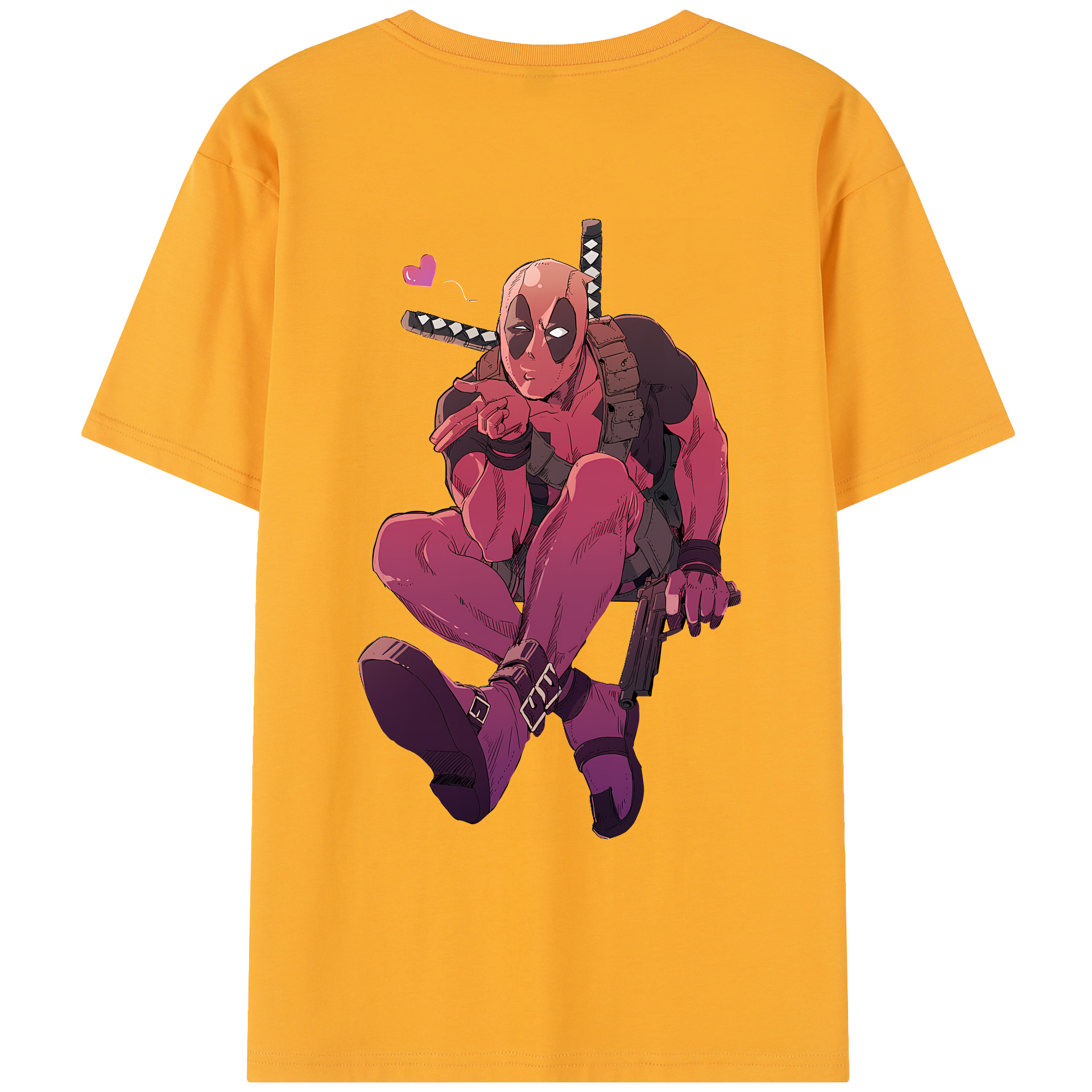 （画像用） Deadpool デッドプール レディース半袖Tシャツ(バックプリント)