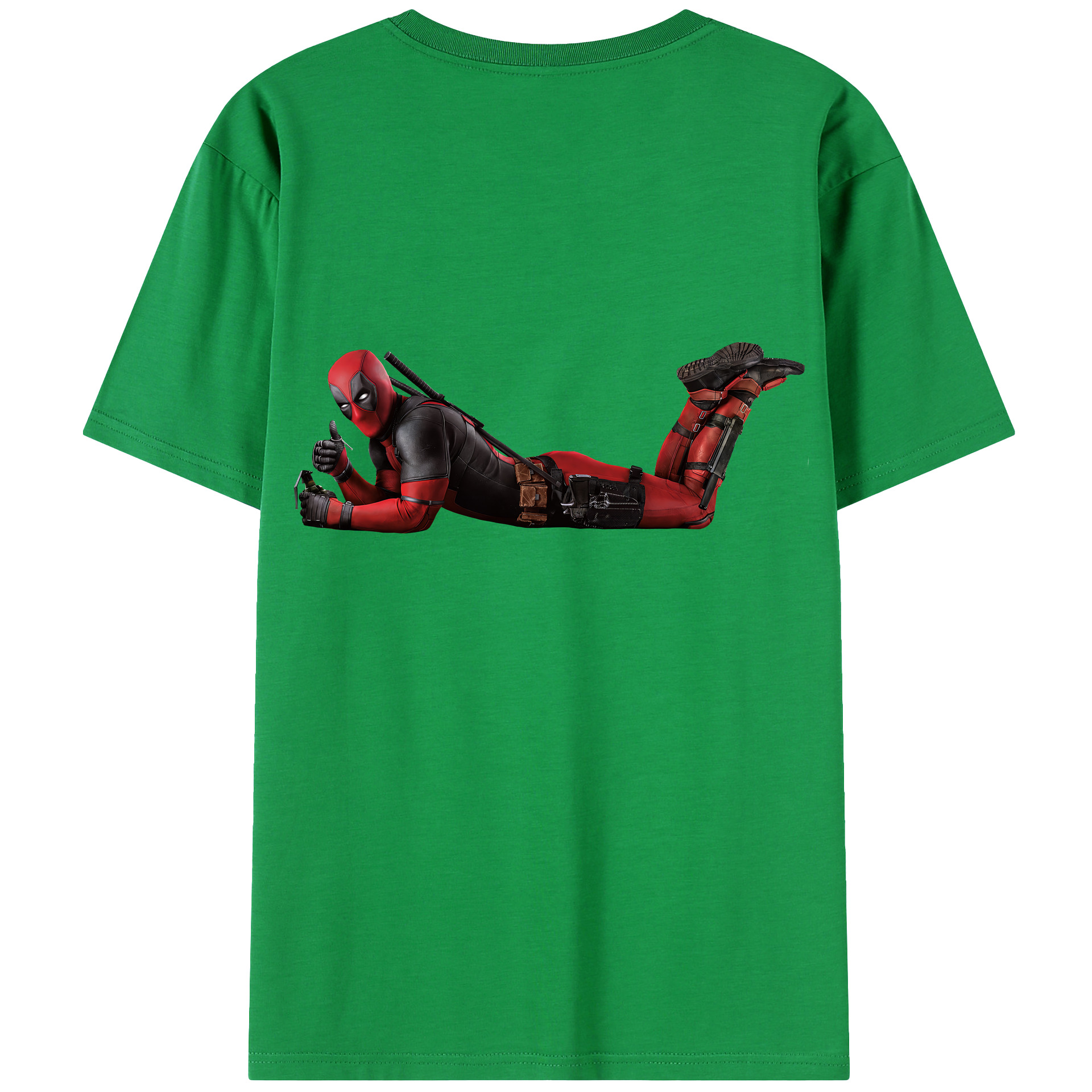 （画像用） Deadpool デッドプール レディース半袖Tシャツ(バックプリント)
