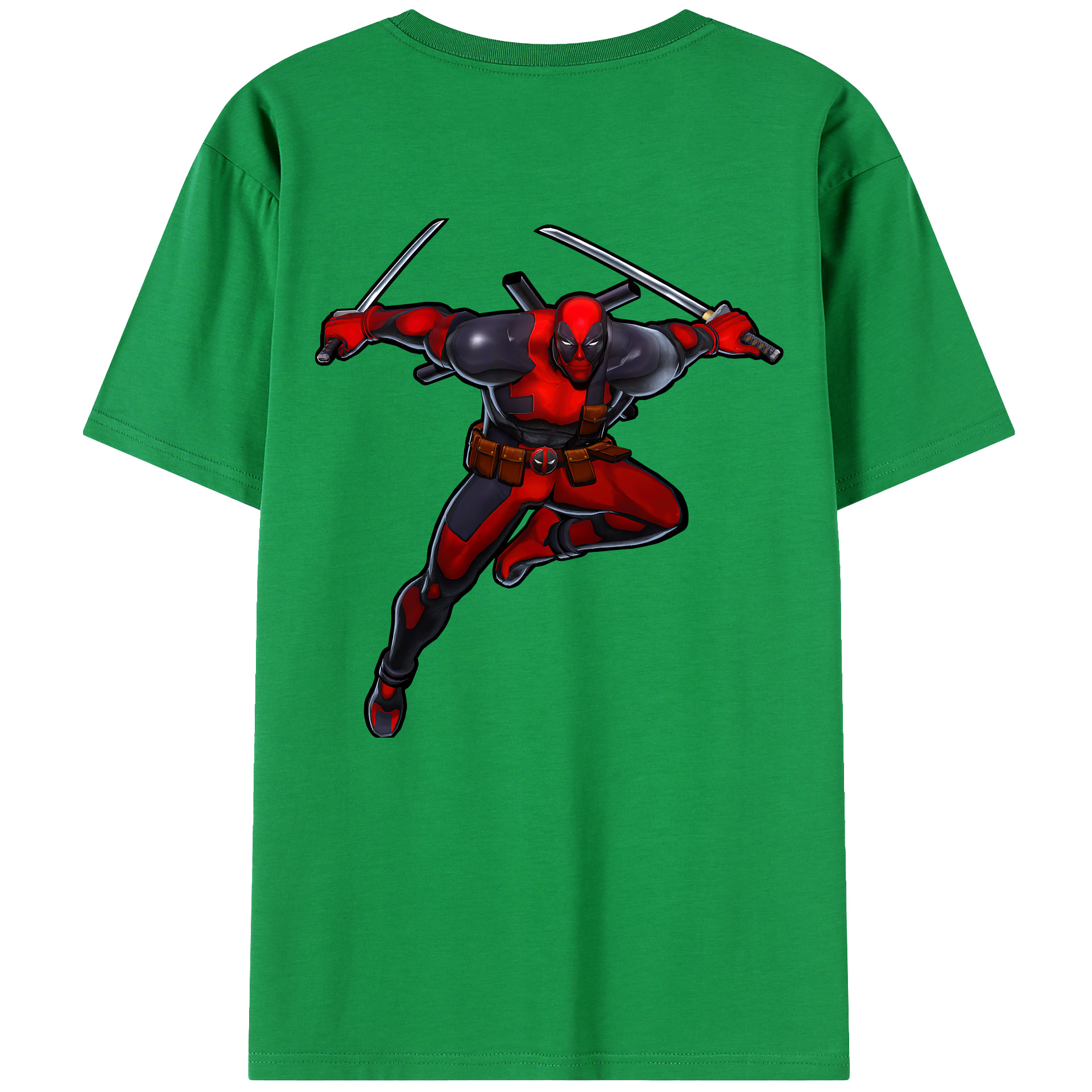 （画像用） Deadpool デッドプール レディース半袖Tシャツ(バックプリント)