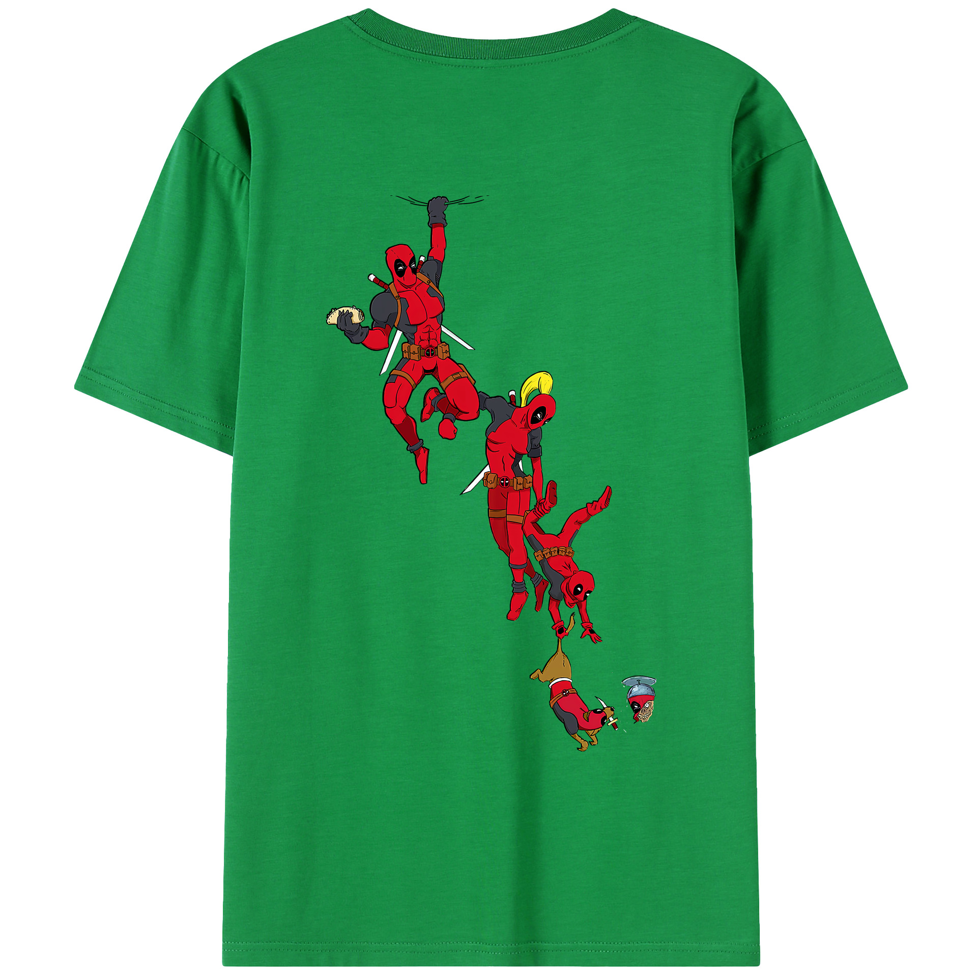 （画像用） Deadpool デッドプール レディース半袖Tシャツ(バックプリント)