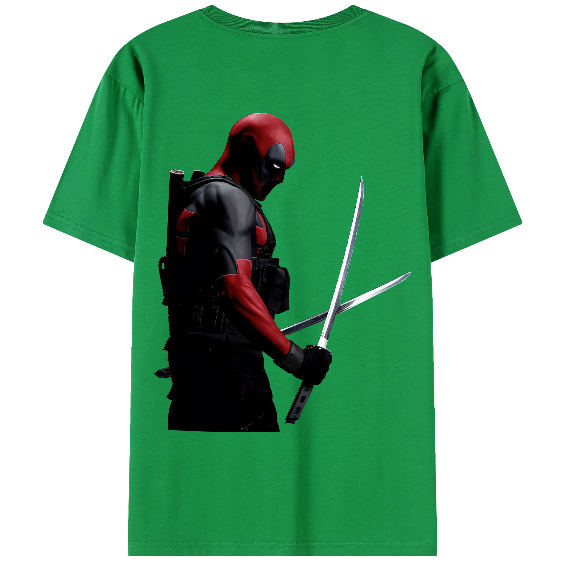 （画像用） Deadpool デッドプール レディース半袖Tシャツ(バックプリント)