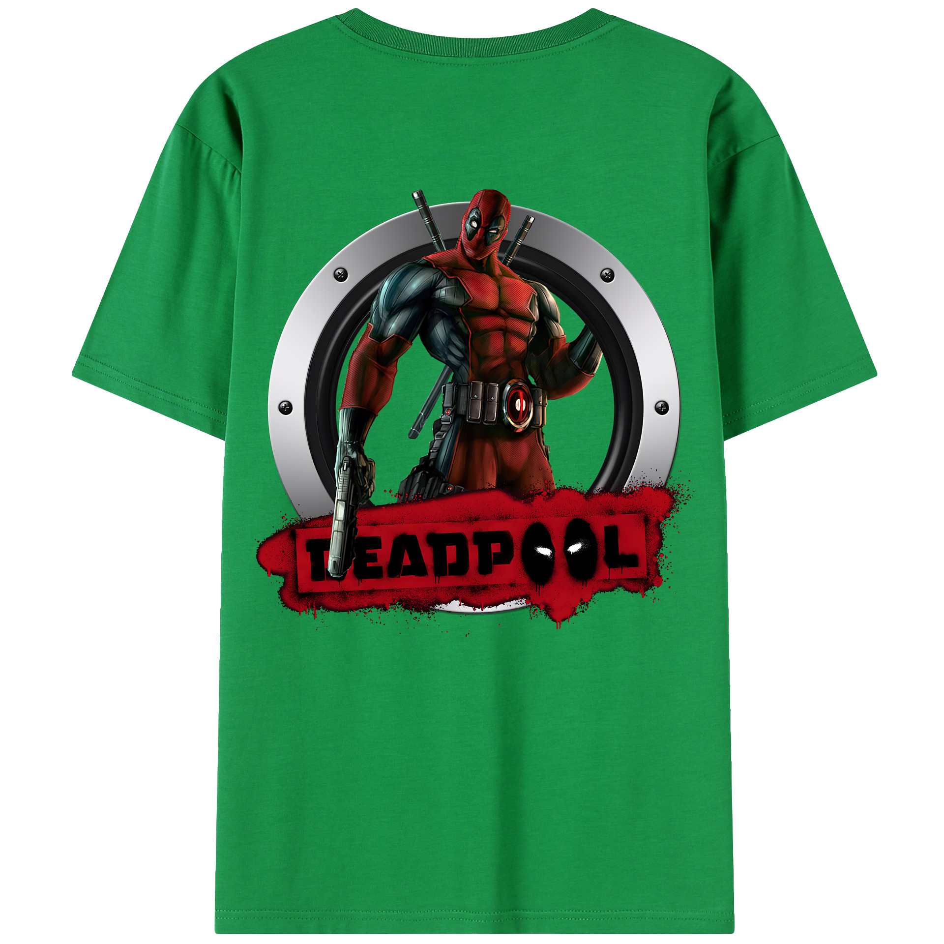 （画像用） Deadpool デッドプール レディース半袖Tシャツ(バックプリント)