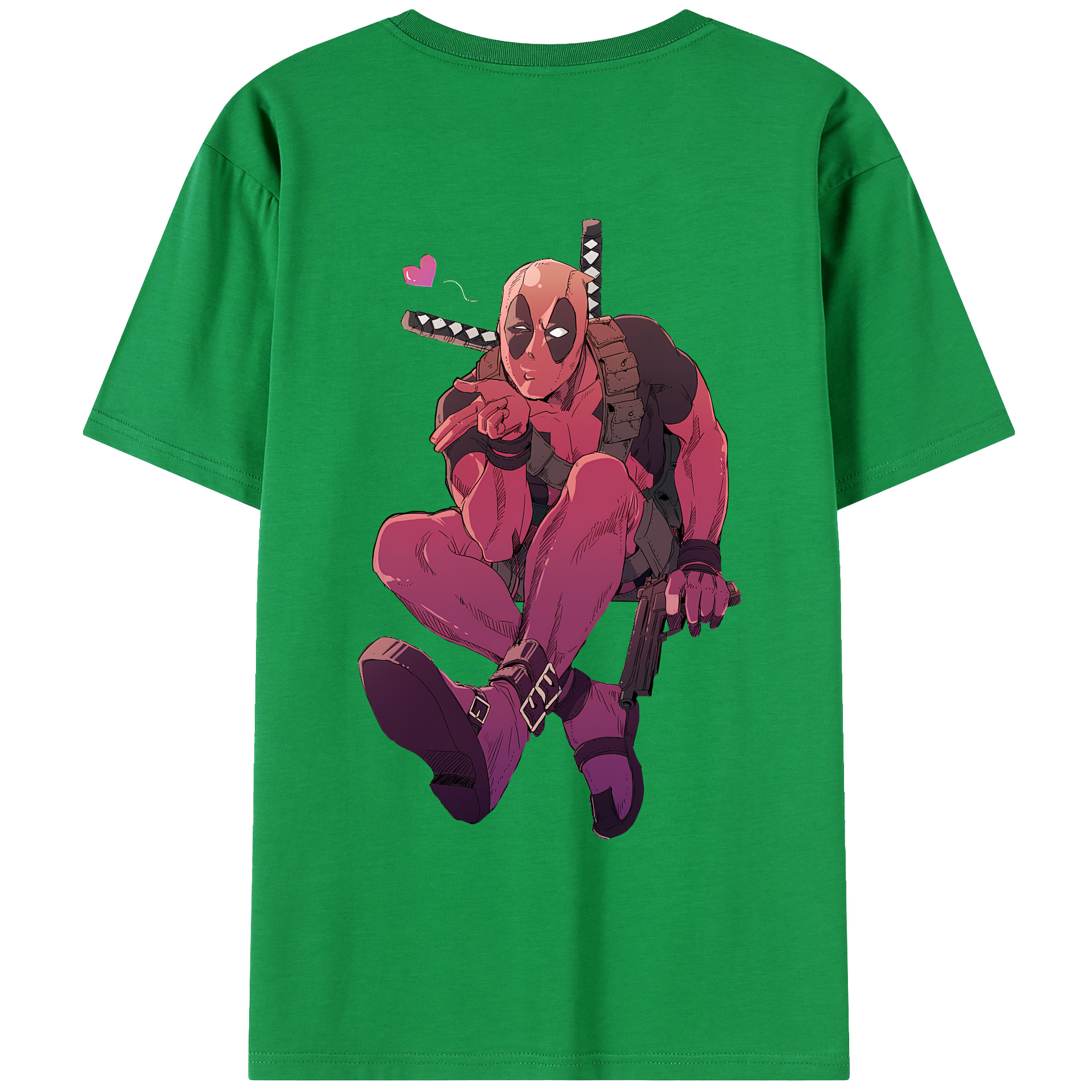 （画像用） Deadpool デッドプール レディース半袖Tシャツ(バックプリント)
