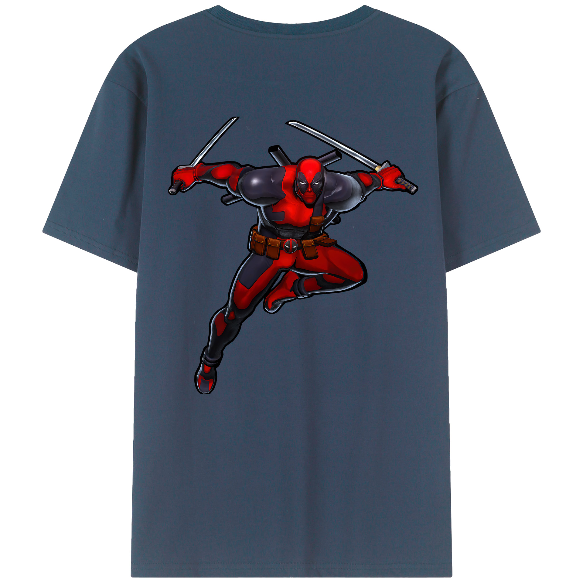 （画像用） Deadpool デッドプール レディース半袖Tシャツ(バックプリント)
