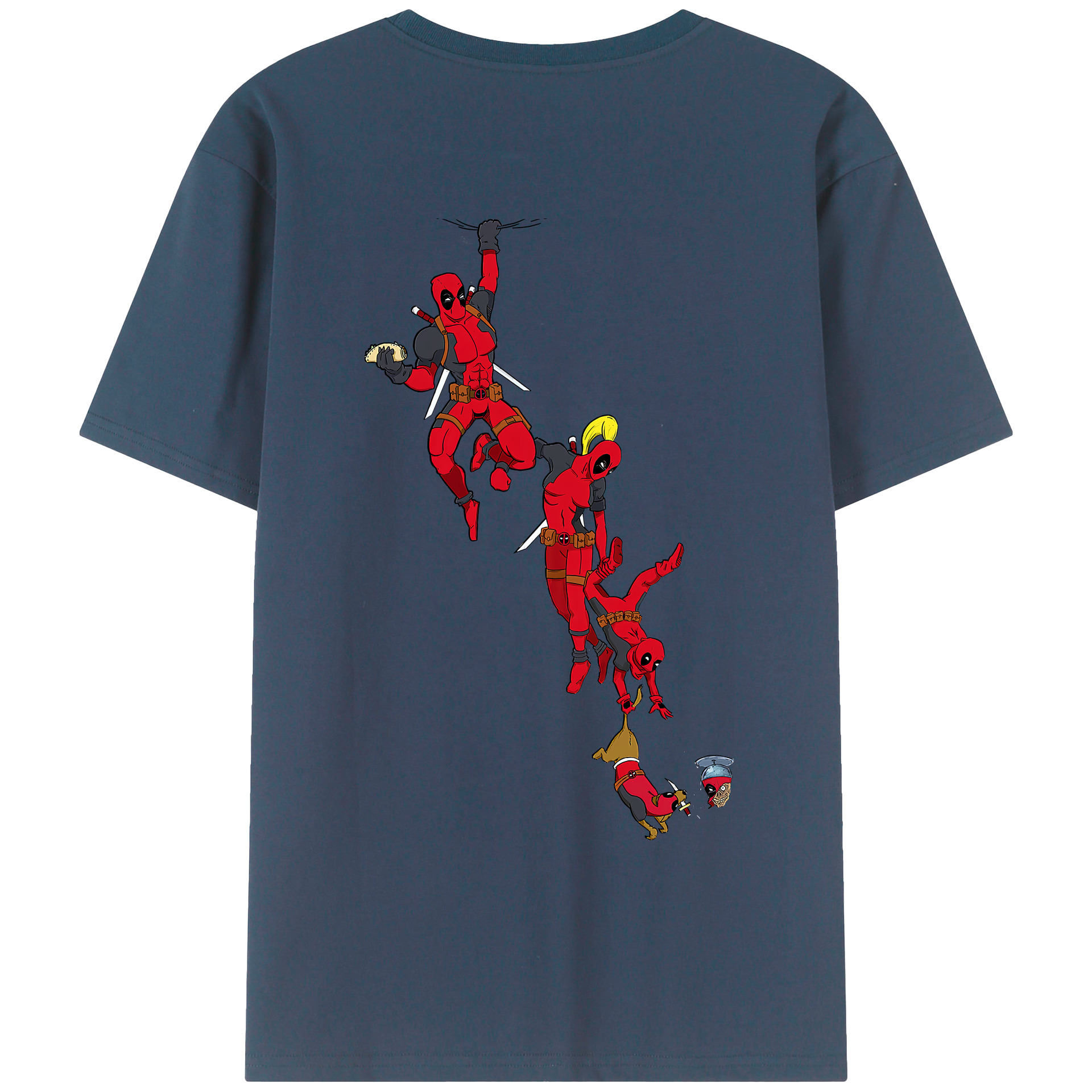 （画像用） Deadpool デッドプール レディース半袖Tシャツ(バックプリント)