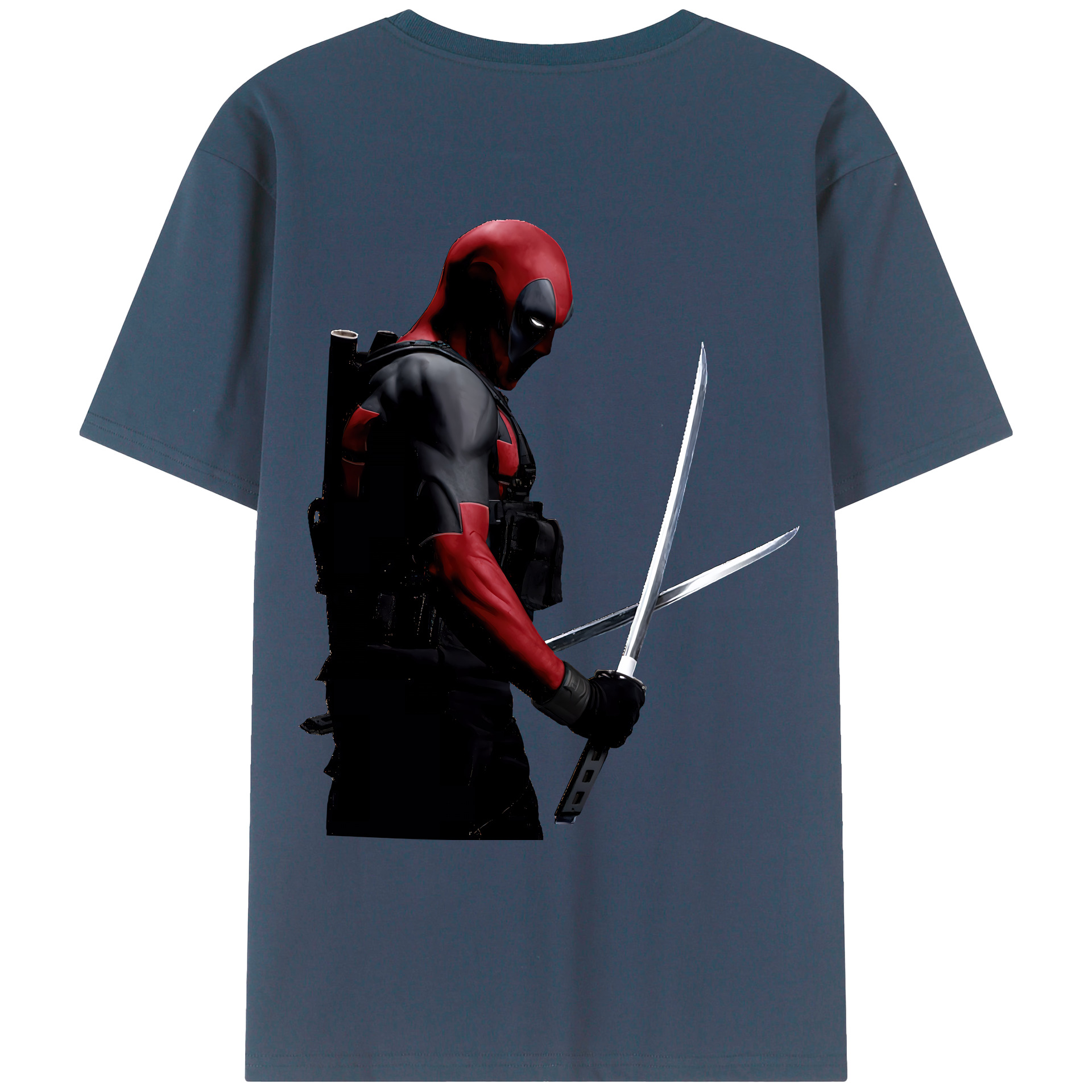 （画像用） Deadpool デッドプール レディース半袖Tシャツ(バックプリント)
