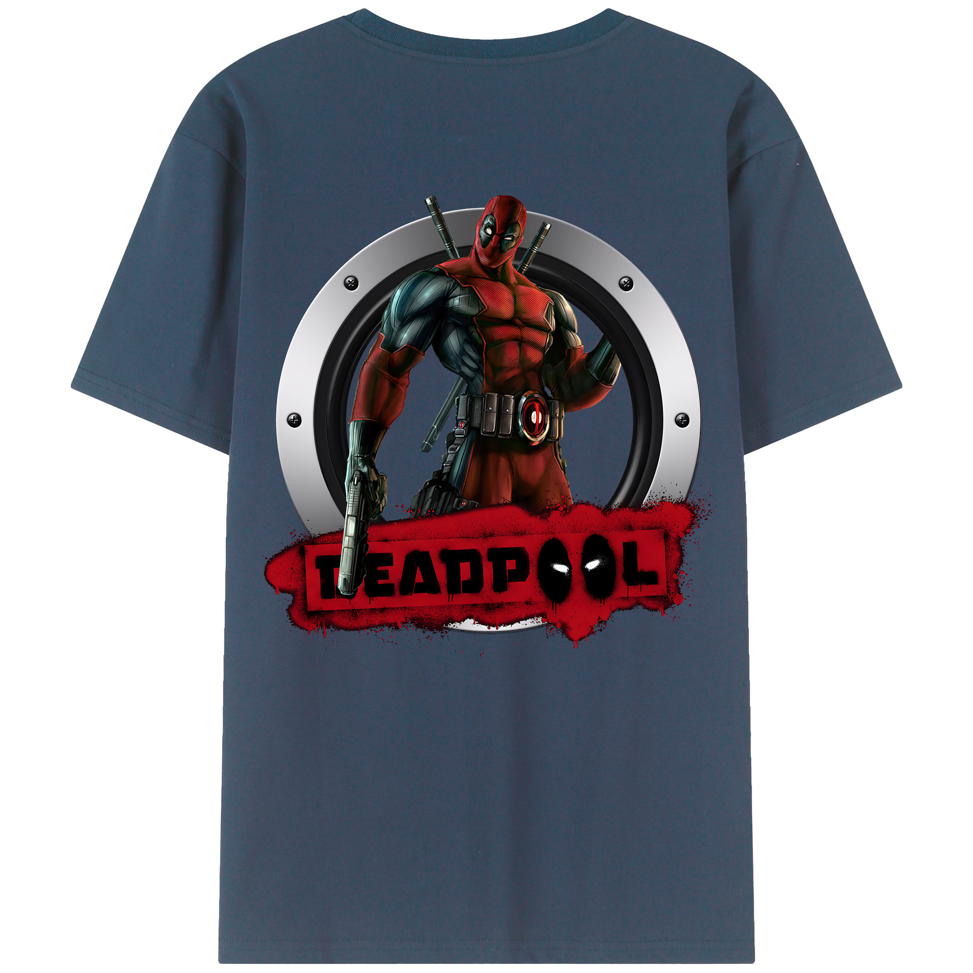 （画像用） Deadpool デッドプール レディース半袖Tシャツ(バックプリント)