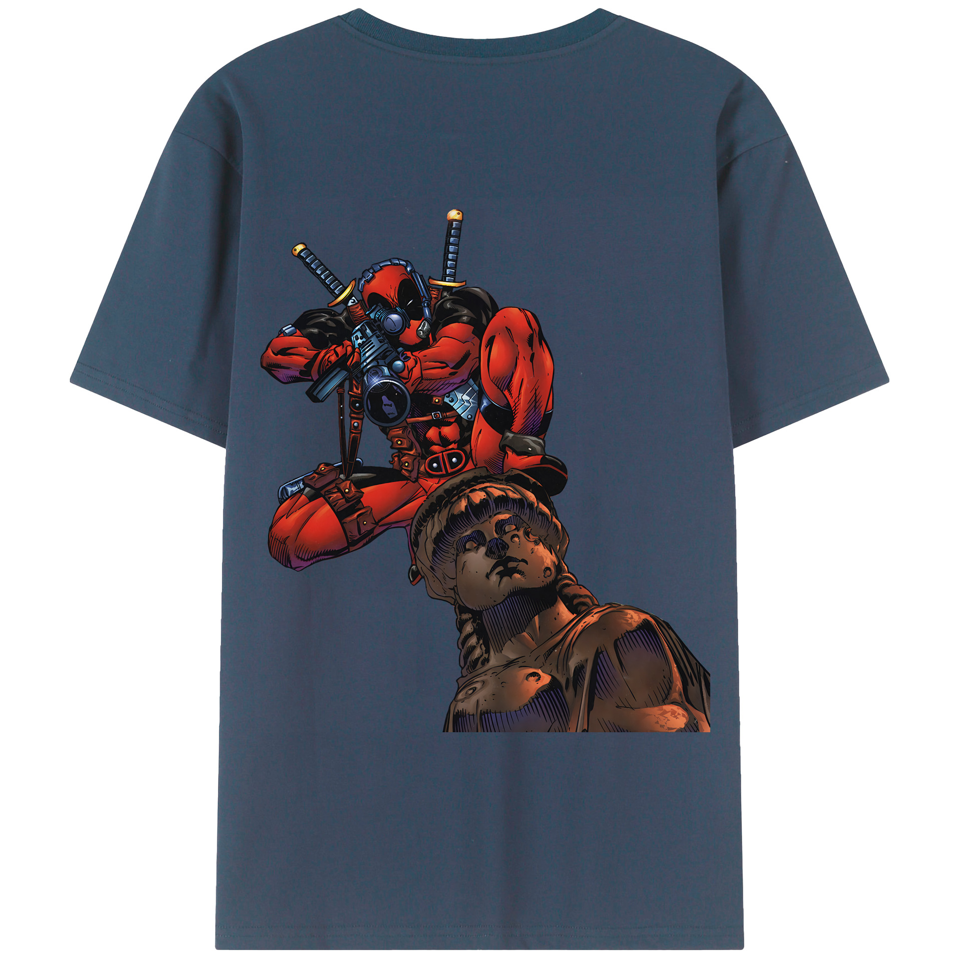 （画像用） Deadpool デッドプール レディース半袖Tシャツ(バックプリント)