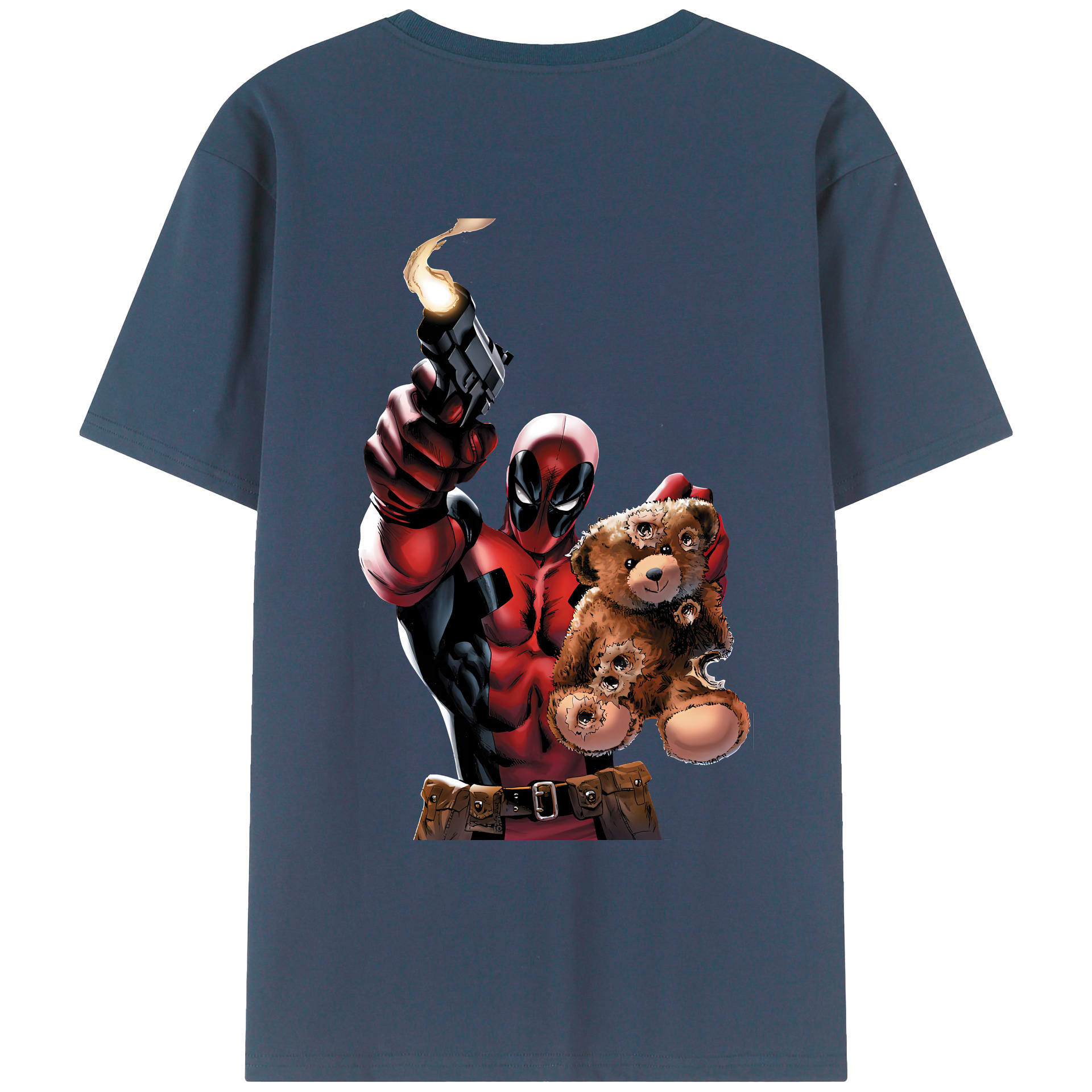 （画像用） Deadpool デッドプール レディース半袖Tシャツ(バックプリント)