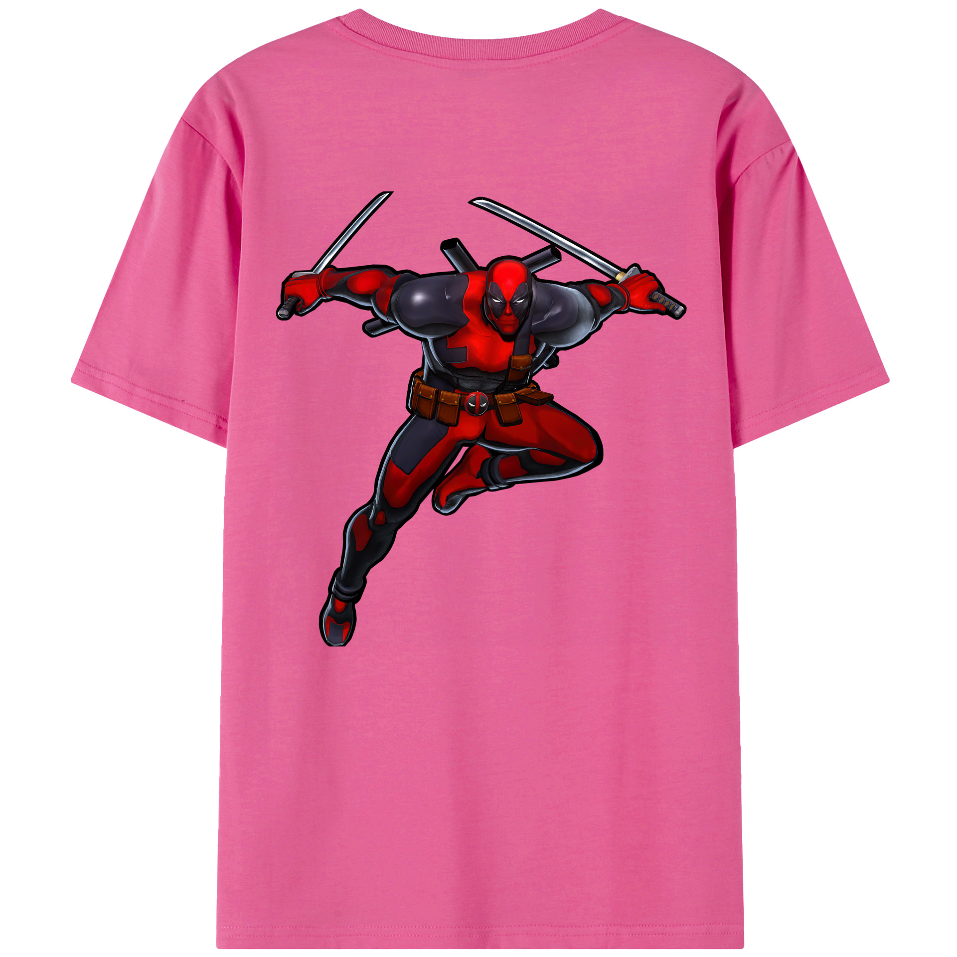 （画像用） Deadpool デッドプール レディース半袖Tシャツ(バックプリント)