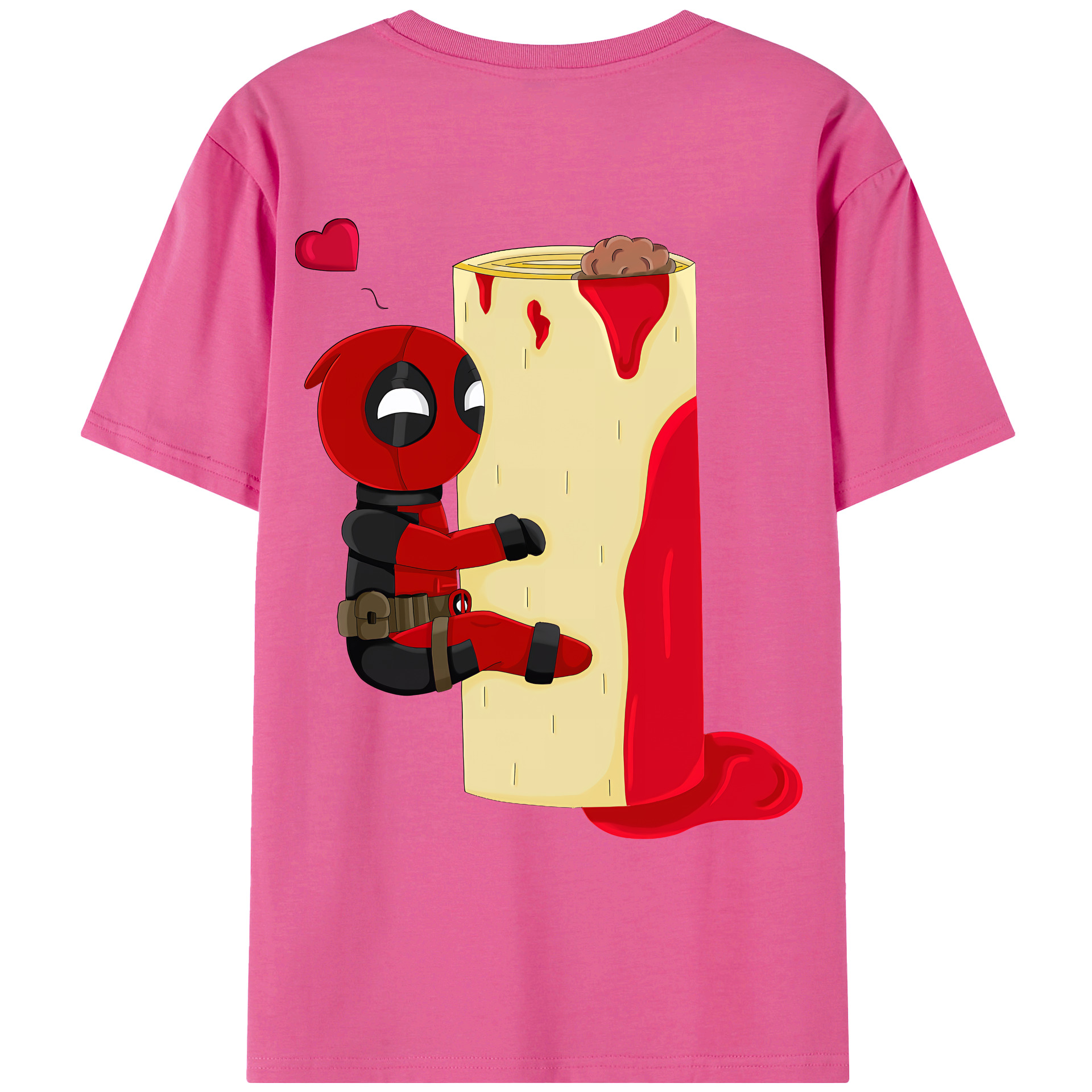 （画像用） Deadpool デッドプール レディース半袖Tシャツ(バックプリント)