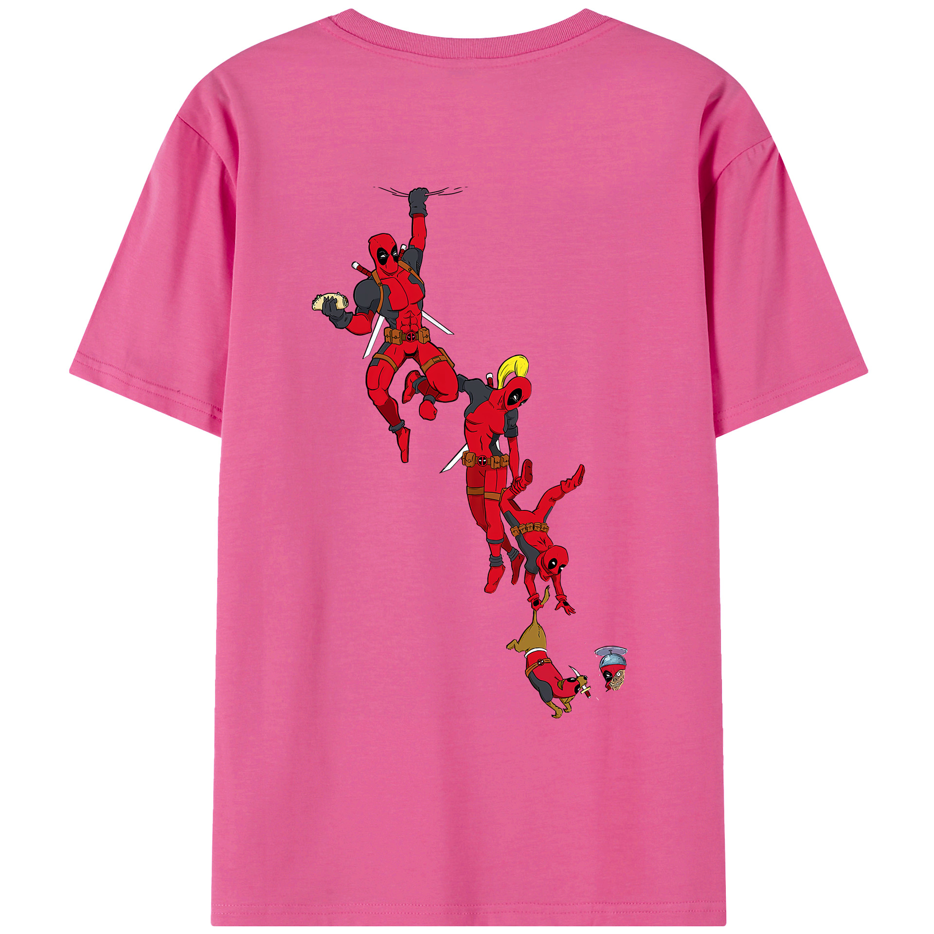 （画像用） Deadpool デッドプール レディース半袖Tシャツ(バックプリント)