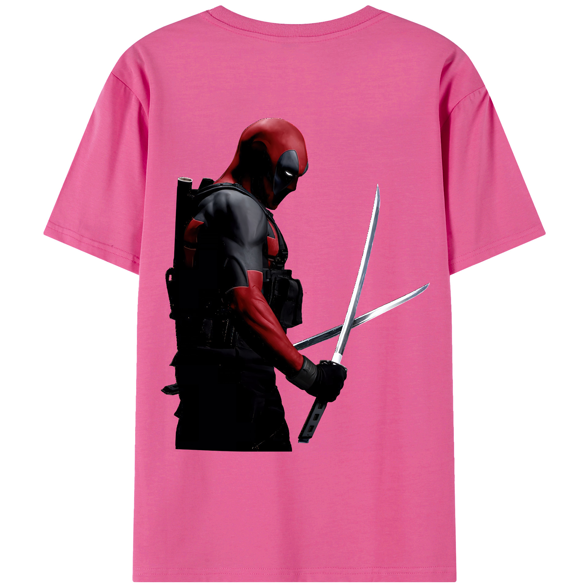 （画像用） Deadpool デッドプール レディース半袖Tシャツ(バックプリント)