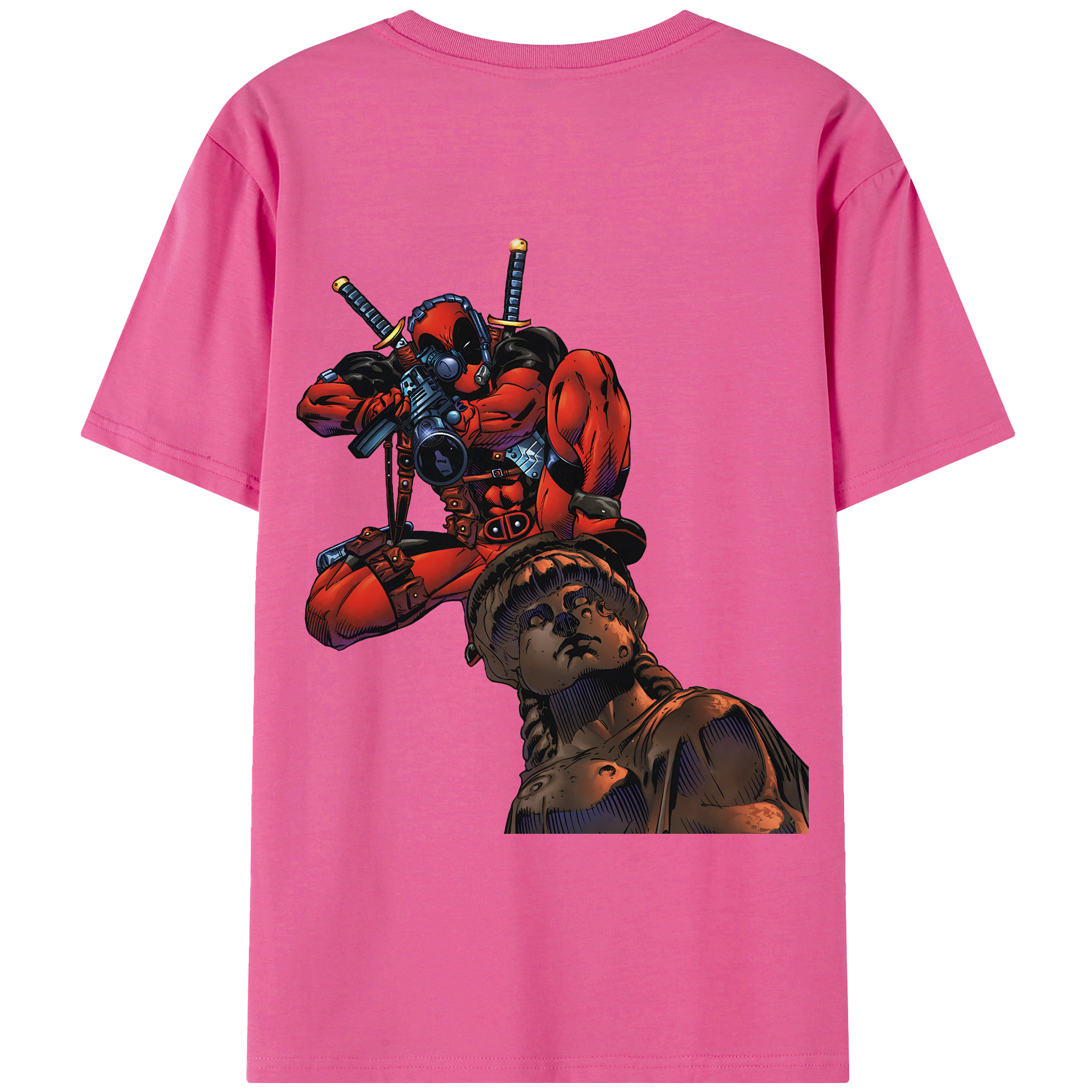 （画像用） Deadpool デッドプール レディース半袖Tシャツ(バックプリント)