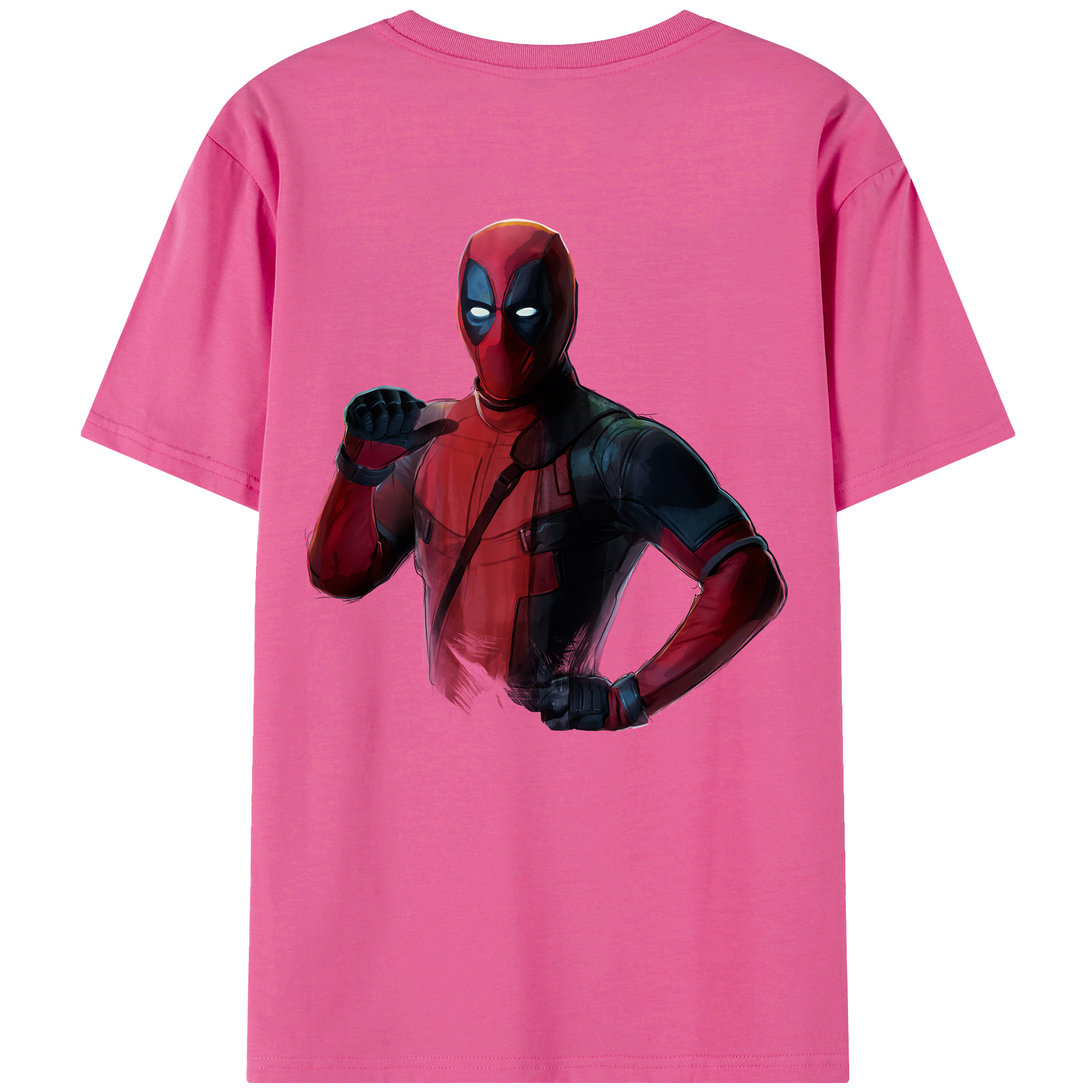 （画像用） Deadpool デッドプール レディース半袖Tシャツ(バックプリント)